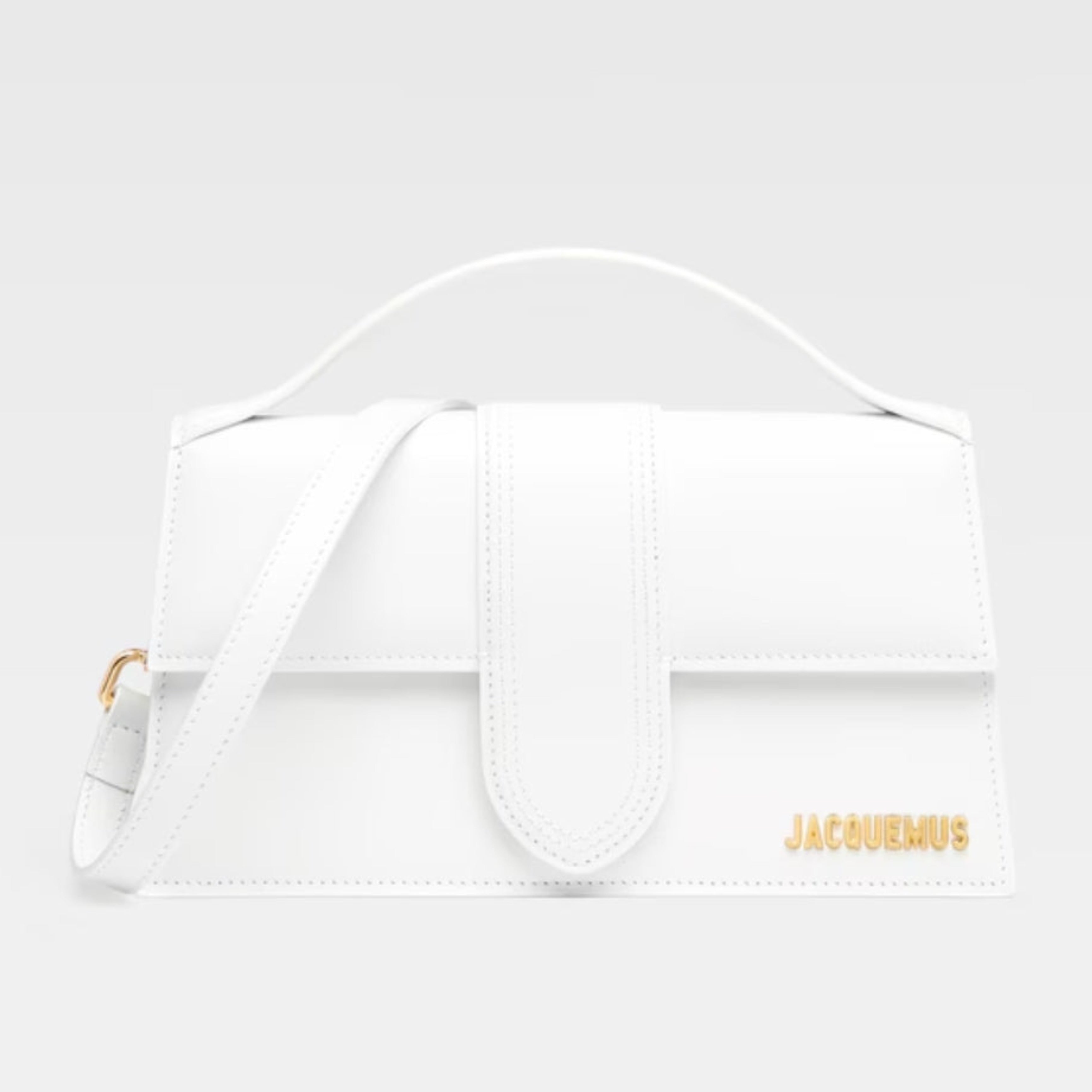 Women’s handbag JACQUEMUS Le Grand Bambino 213BA0073000100 White front view