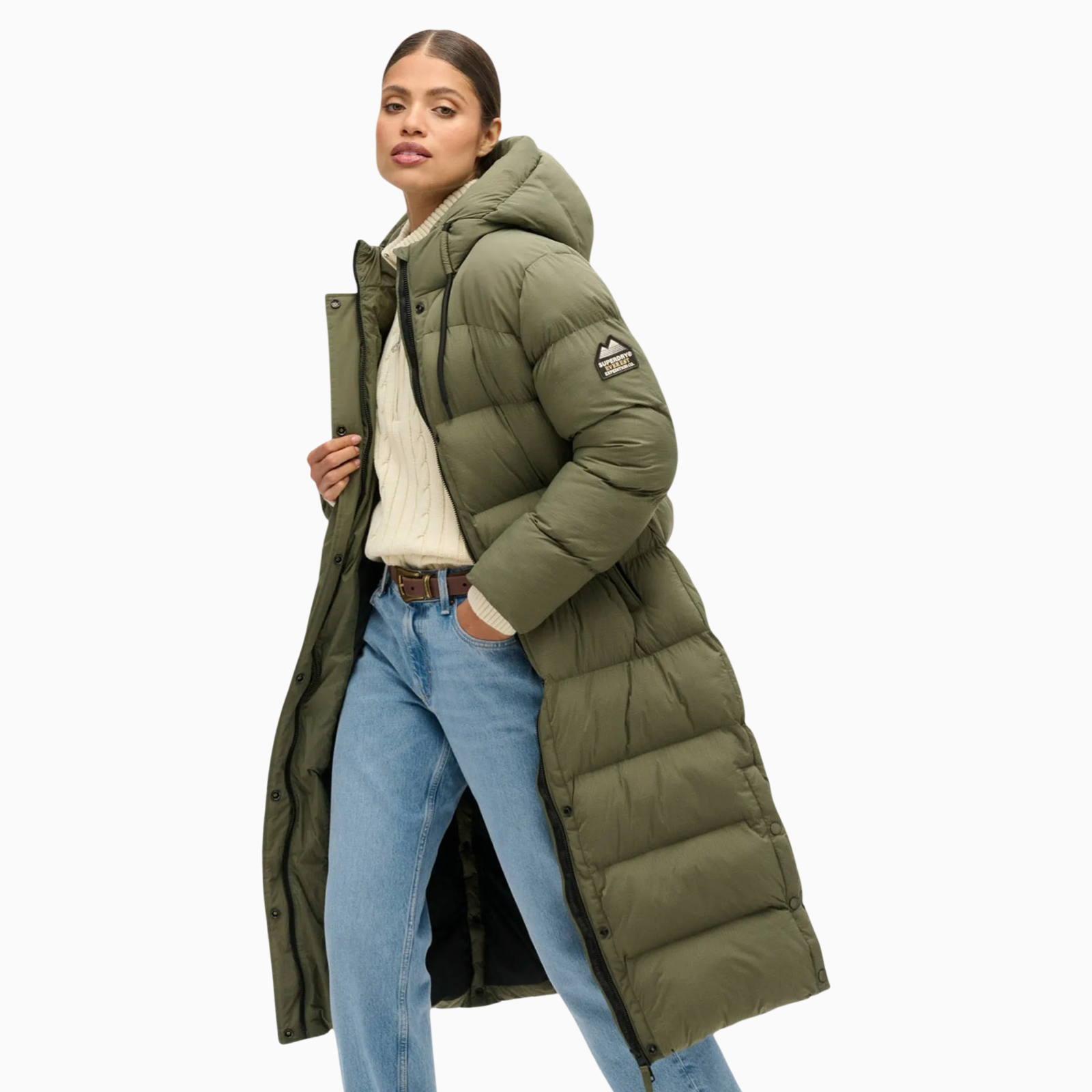 Дамско зелено яке Superdry Women Jacket W5011735A Side View