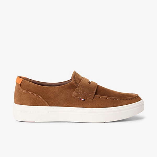 Мъжки кафяви мокасини Tommy Hilfiger Men Loafers FM0FM05786 GVQ Medial View