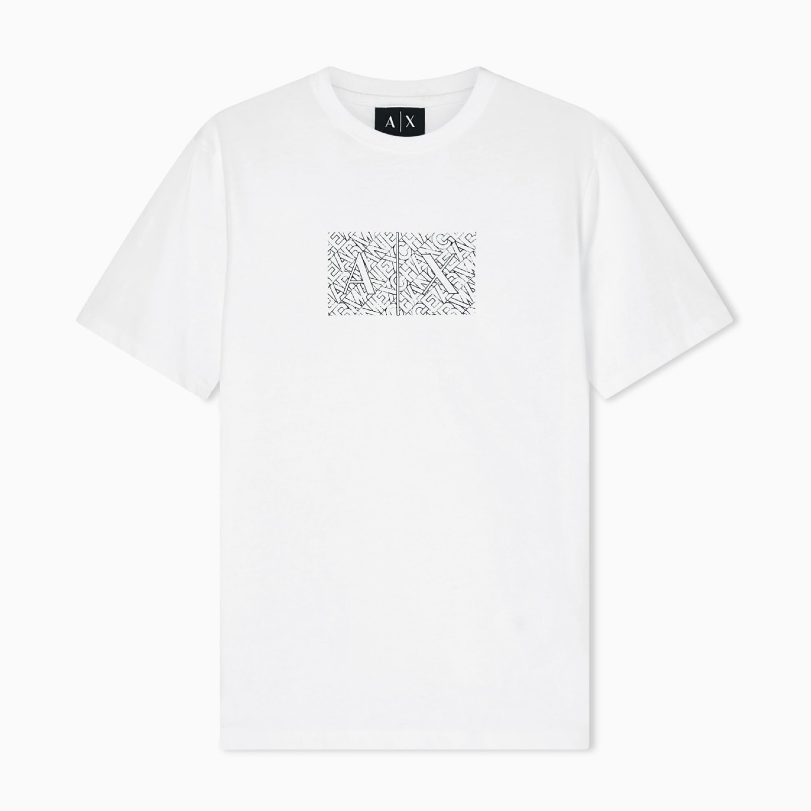 Мъжка бяла тениска Armani Exchange Men T-shirt XM002784 AF10356 U0009 Front View