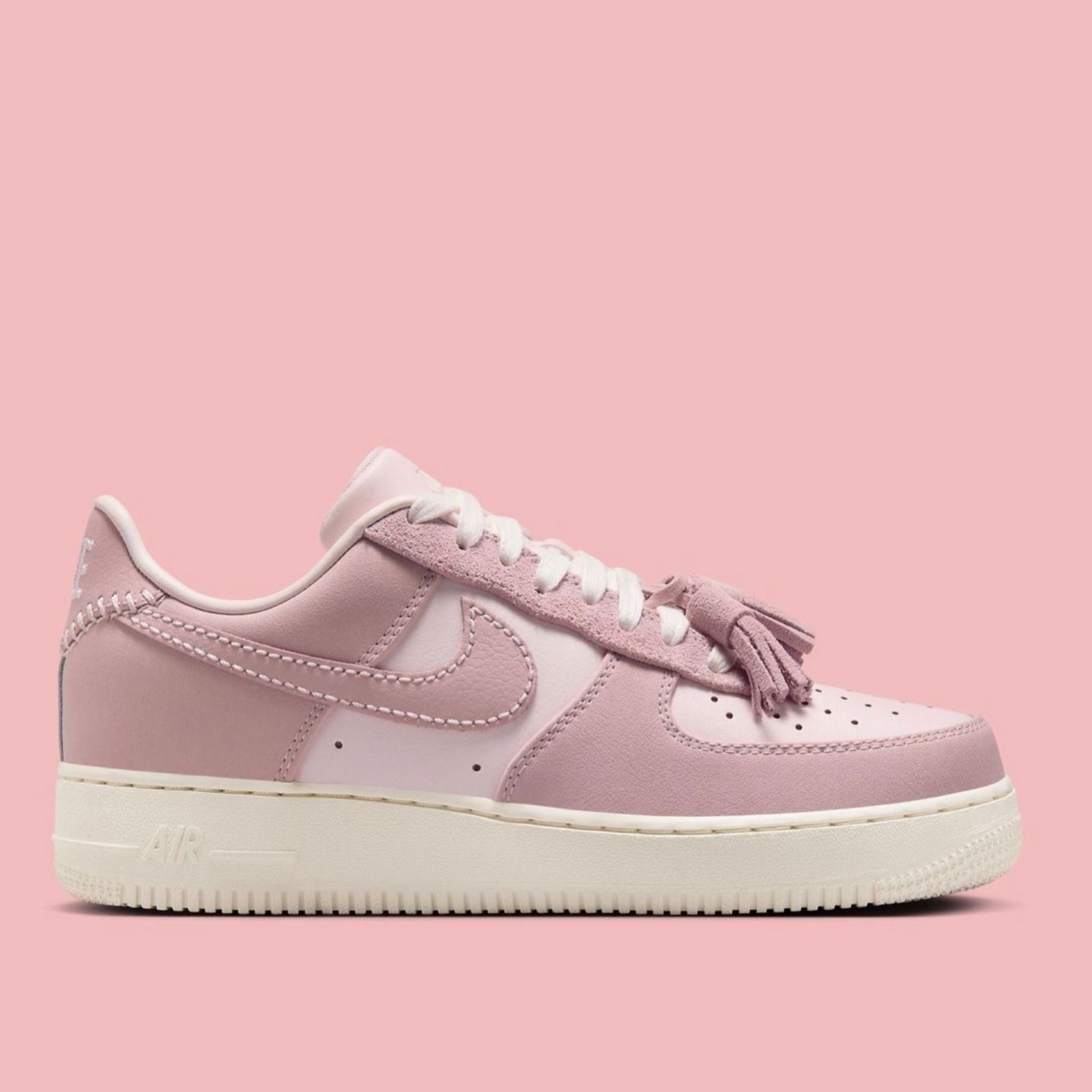 Nike Air Force 1 '07 Pink Tassels Women Sneakers IB4654-661 Medial View