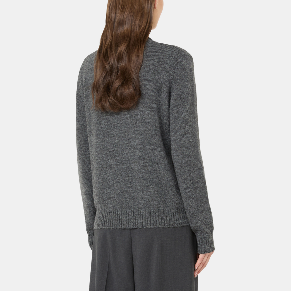 Max Mara Alpaca and Wool-Blend Sweater WE5366276206003 Back View