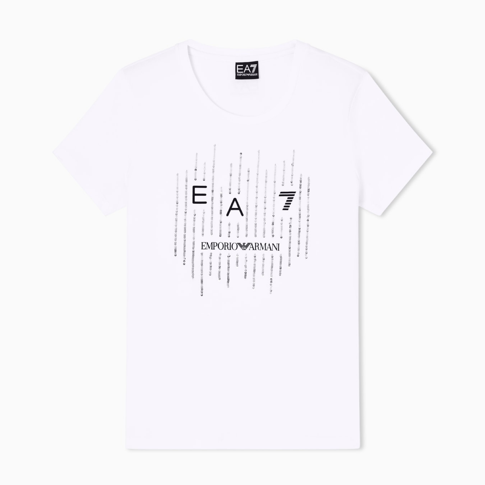 Дамска бяла тениска EA7 Emporio Armani Women T-shirt 7W001097 AF10373 U0002 Front View