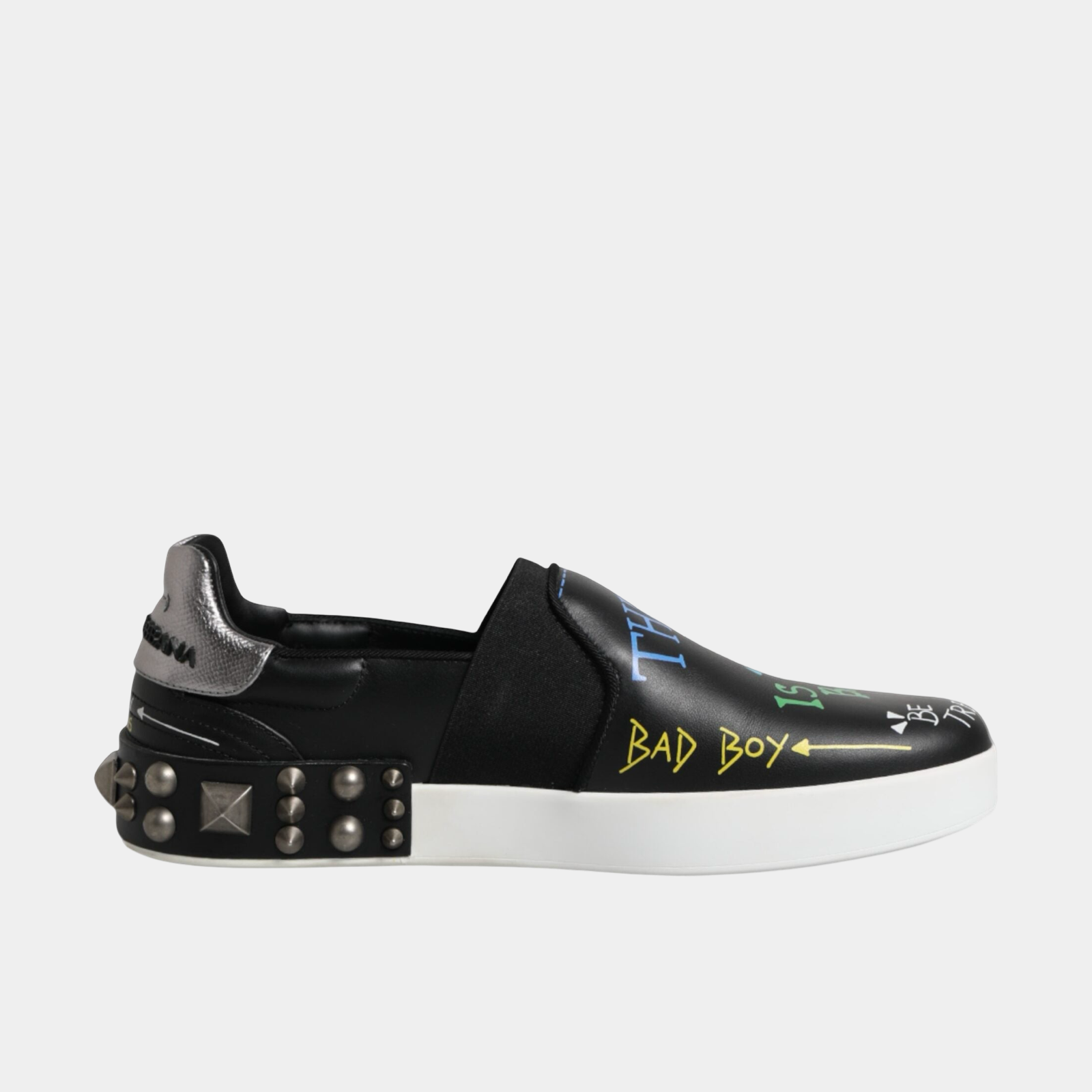 Dolce & Gabbana #Millennials Studded Graffiti Men Loafers