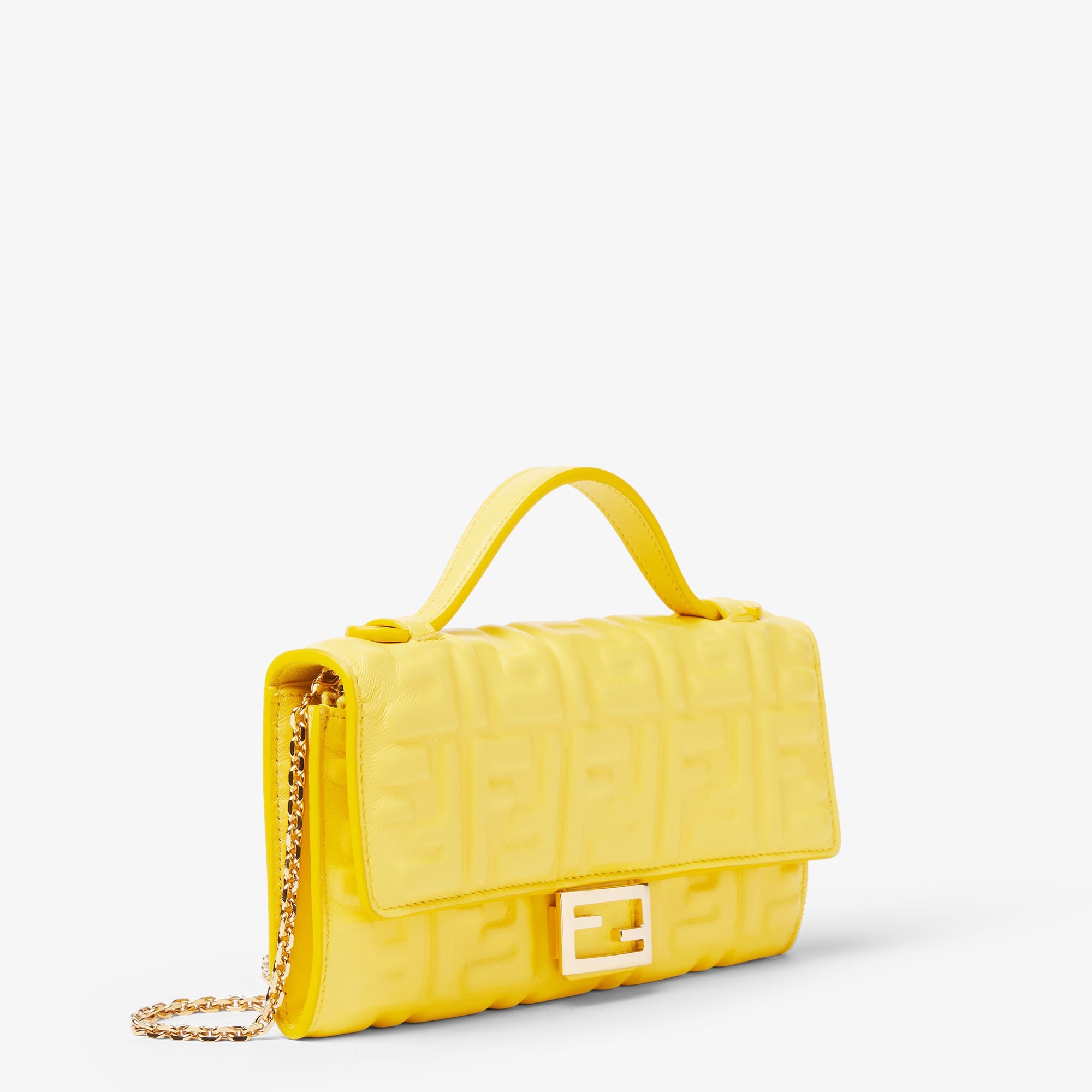 Fendi Baguette Continental Wallet With Chain 8M0565AAJDF1TD0 Side View