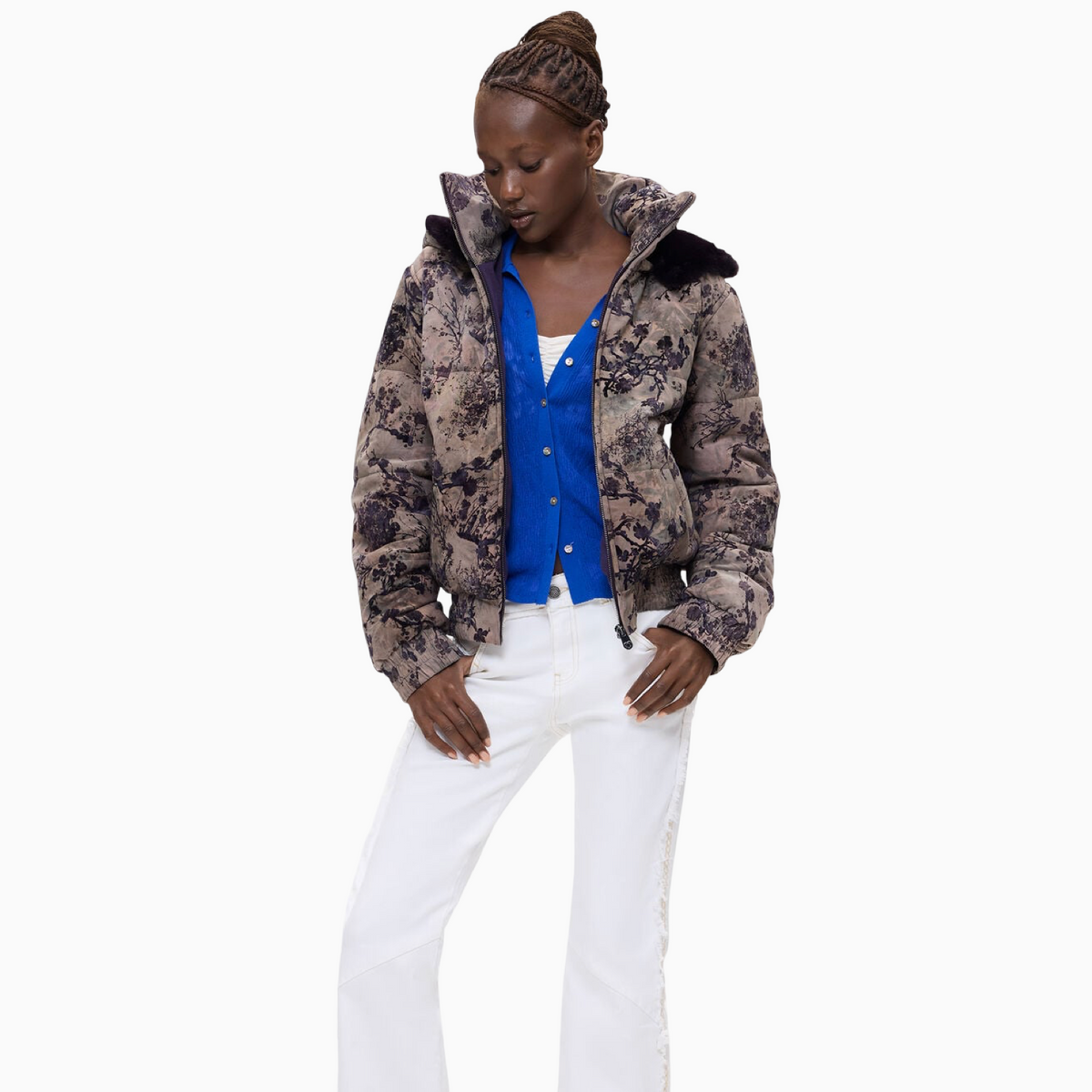 Дамско яке Desigual Women Jacket 26WWEW42 2044 Front View