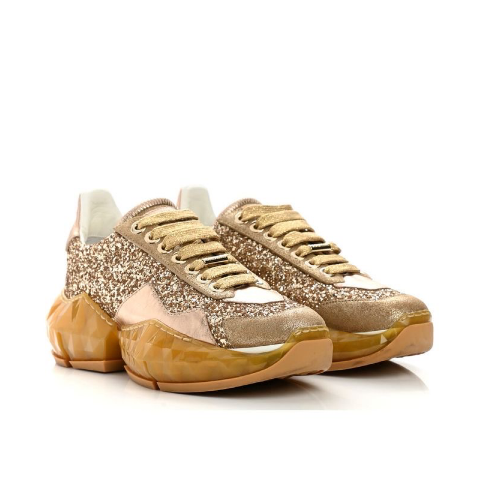 Jimmy Choo Diamond Glittered Women Sneakers