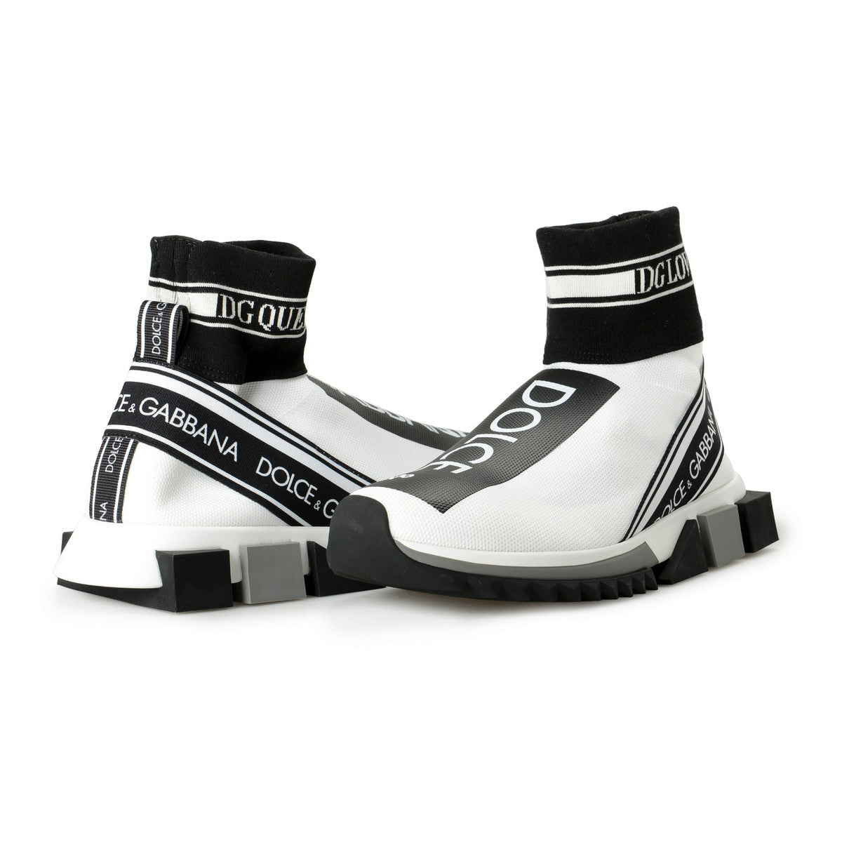Dolce & Gabbana Sorrento High Top Women Sneakers Front View