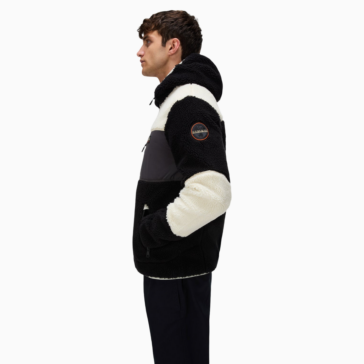 Мъжко худи Napapijri Yupik Men Fleece Hoodie NP0A8AZX MCB Side View