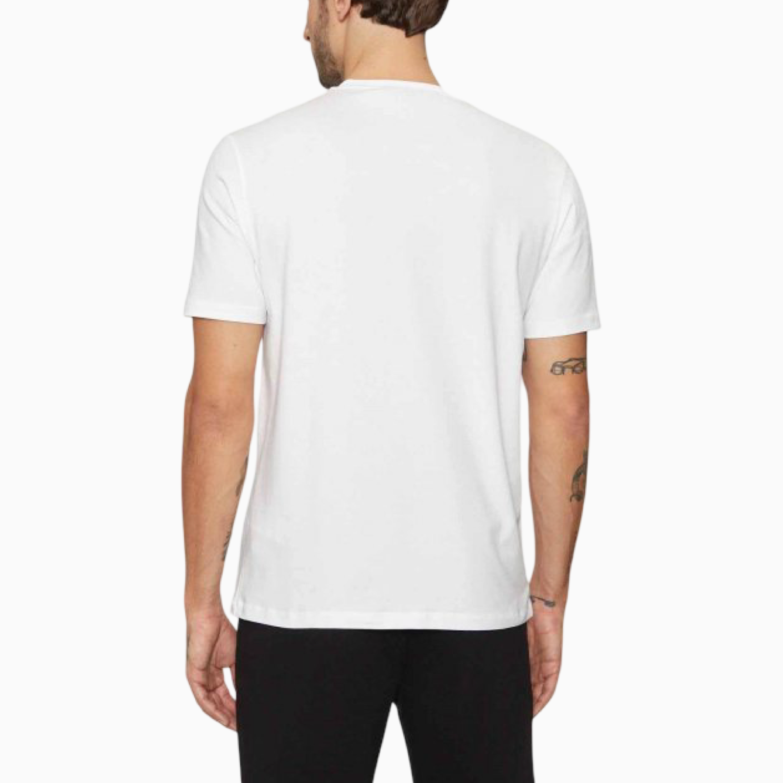 Мъжка бяла тениска Karl Lagerfeld 755461 551235 10 Back View