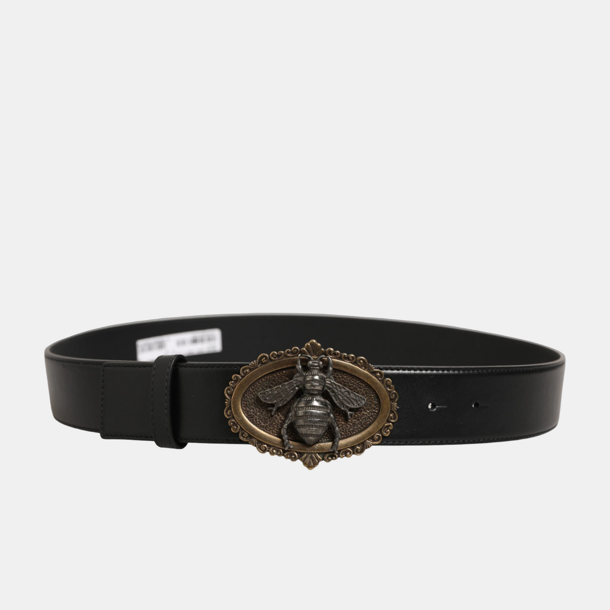 Dolce & Gabbana Bee Accent Men Belt Front View