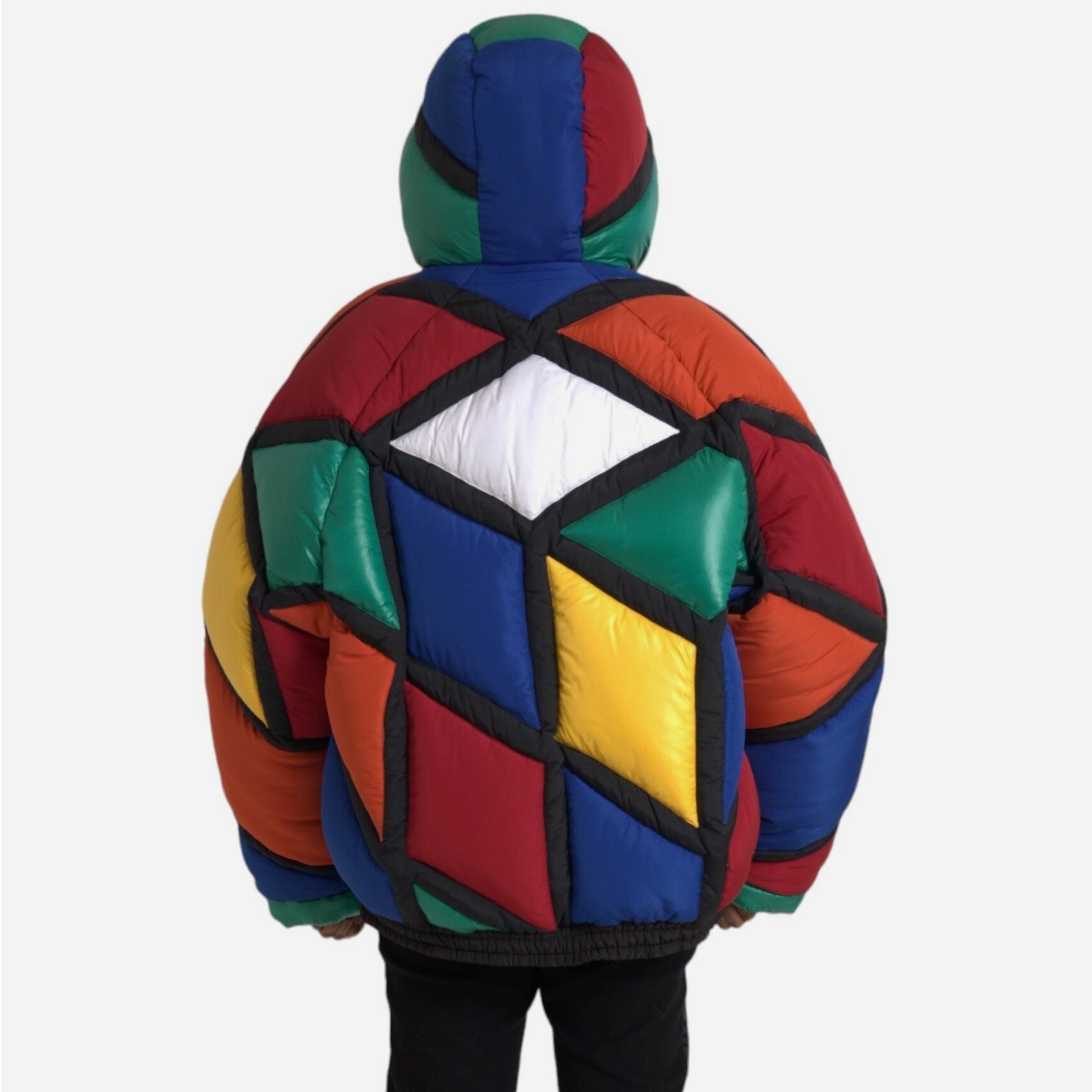 Мъжко многоцветно пухено яке DOLCE & GABBANA Men’s Oversized Multicolor Puffer Jacket