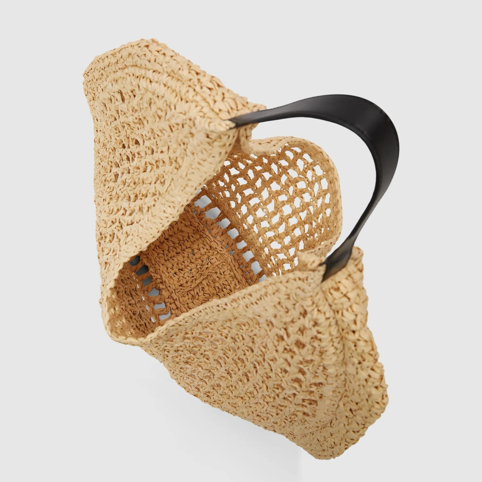 Дамска лятна шопинг чанта Karl Lagerfeld Jeans Summer Woven Hobo Bag B2W50050 106 Inside View