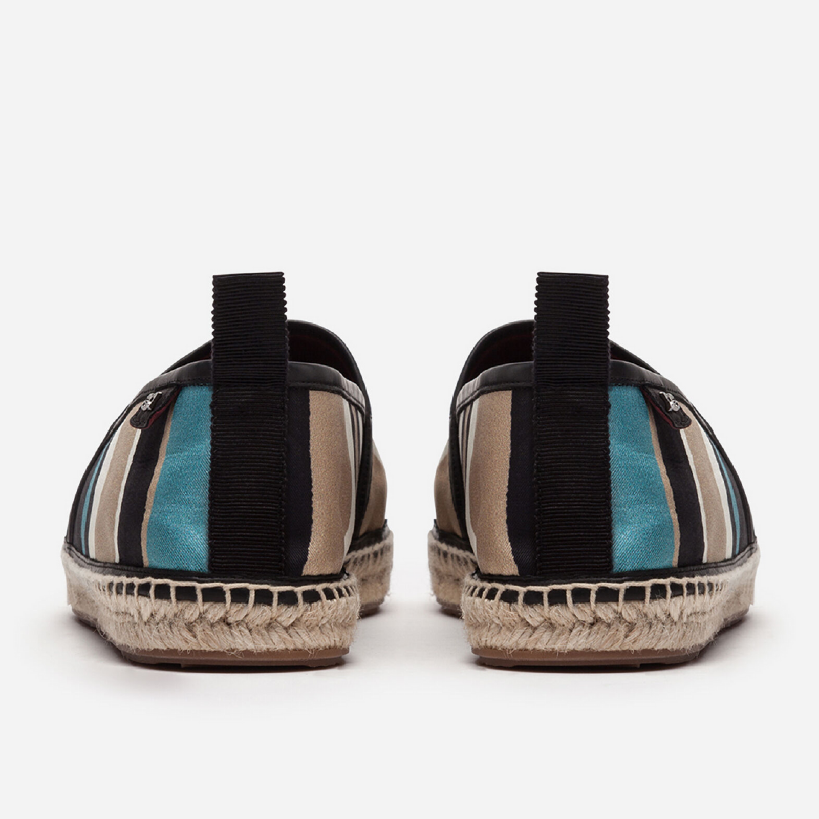 Мъжки еспадрили Dolce & Gabbana Stripes Canvas Men Espadrilles Heel View