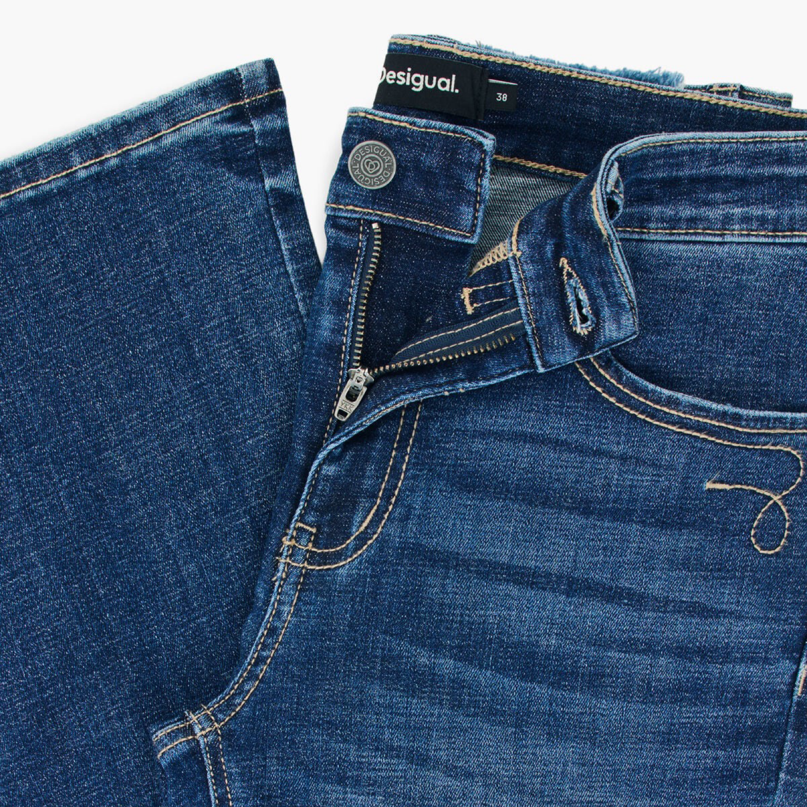Дамски дънки Desigual Women Jeans 26WWDD18 5008 Close-Up