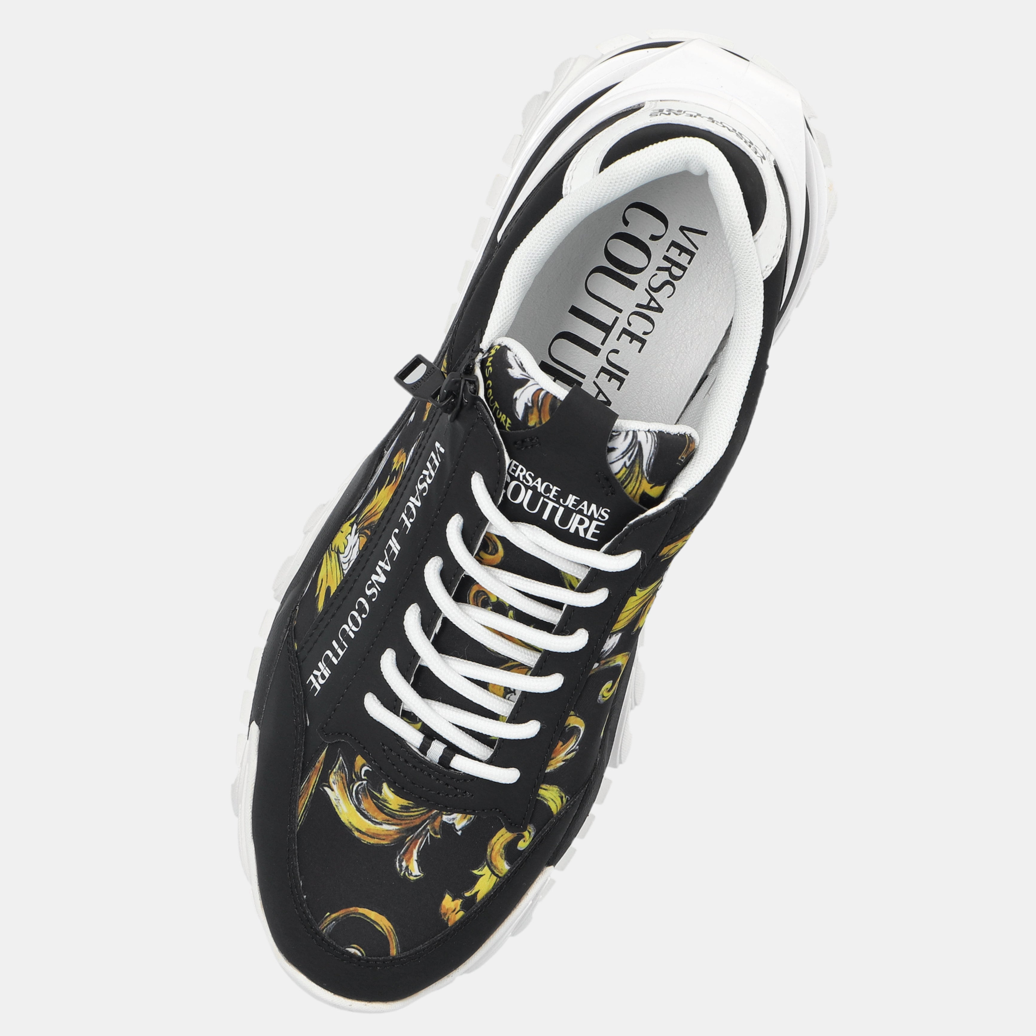 Мъжки маратонки Men’s sneakers Versace Jeans Couture Trail Trek 78YA3SI5 ZSC57 G89 Black / Gold top view