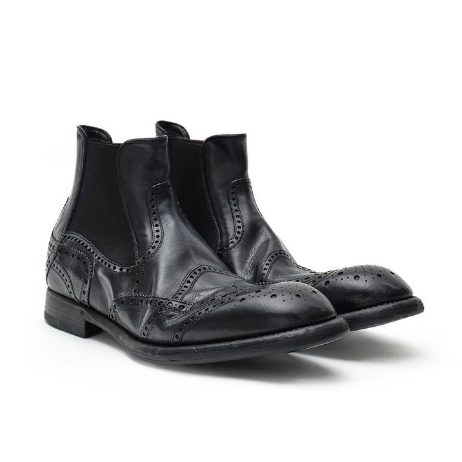 Dolce & Gabbana Michelangelo Men Chelsea Boots A60354 A18288 0999 Lateral View