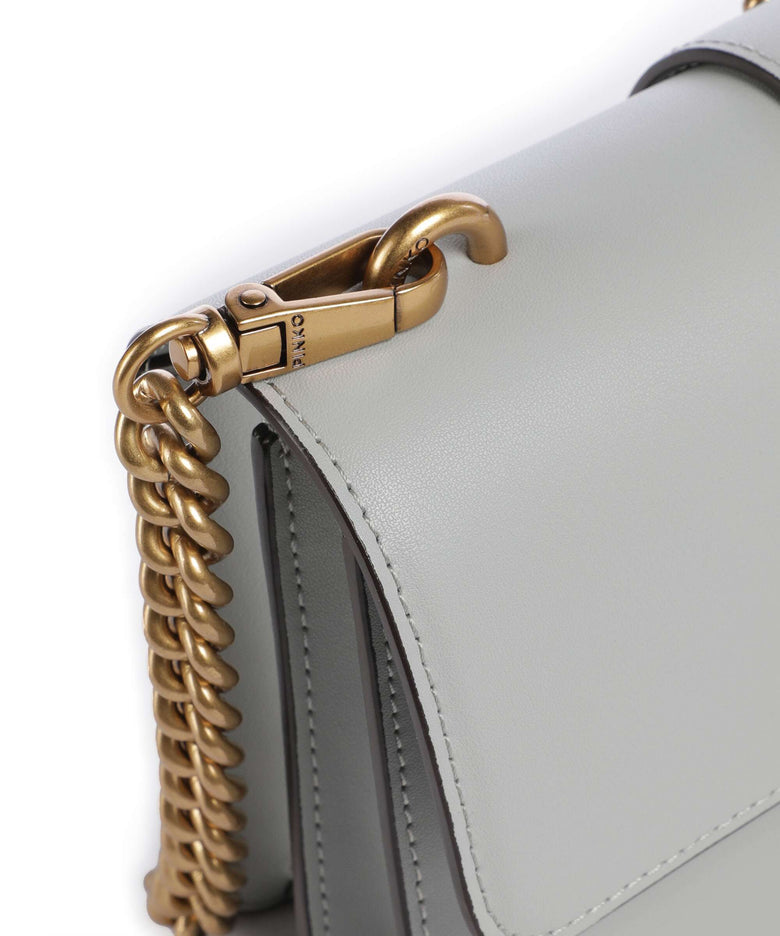 Дамска чанта Women’s shoulder bag Pinko Love One 105856 A0F1 K32Q Gray detail view