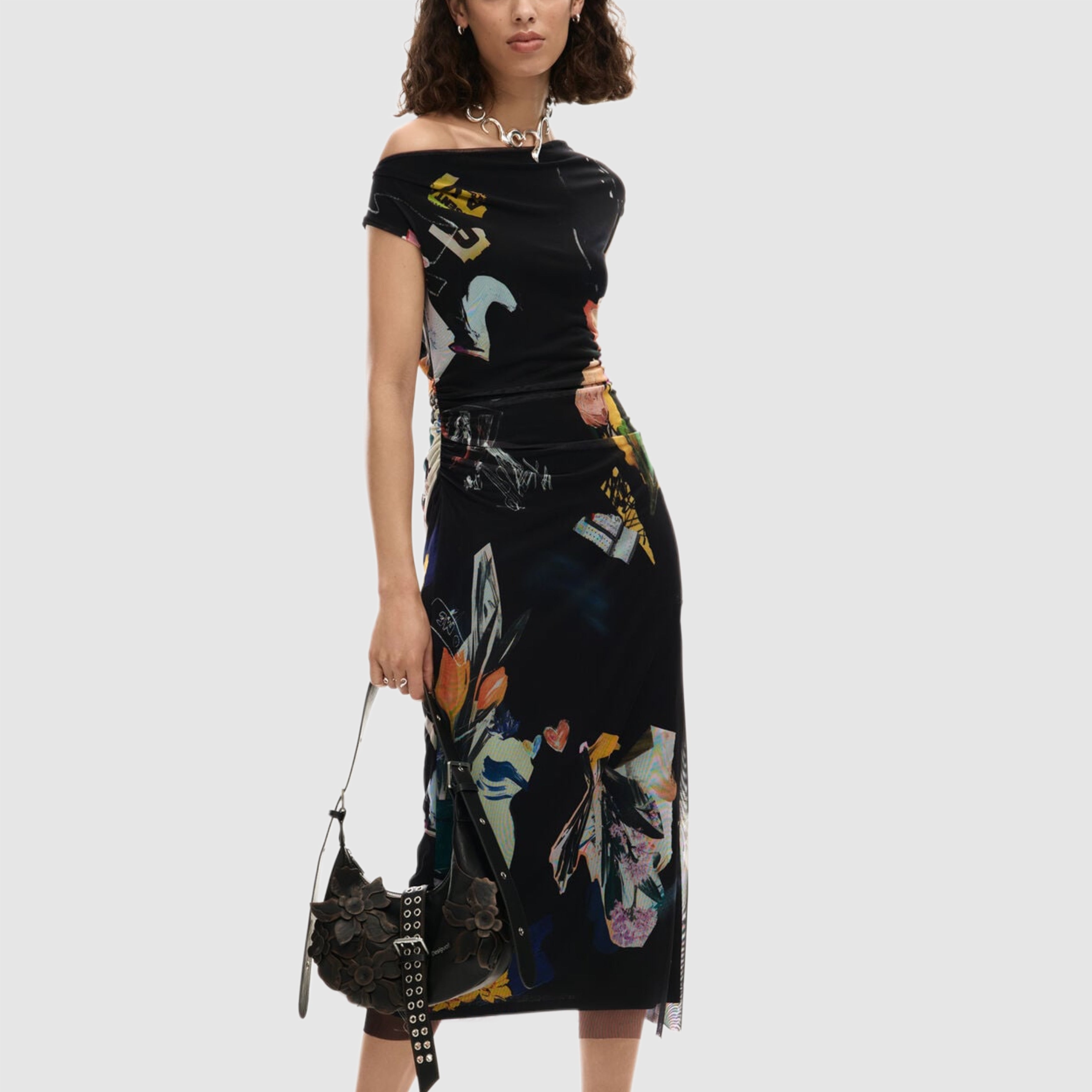 Дамска рокля Desigual women’s dress  26SWVK29 2000 front view