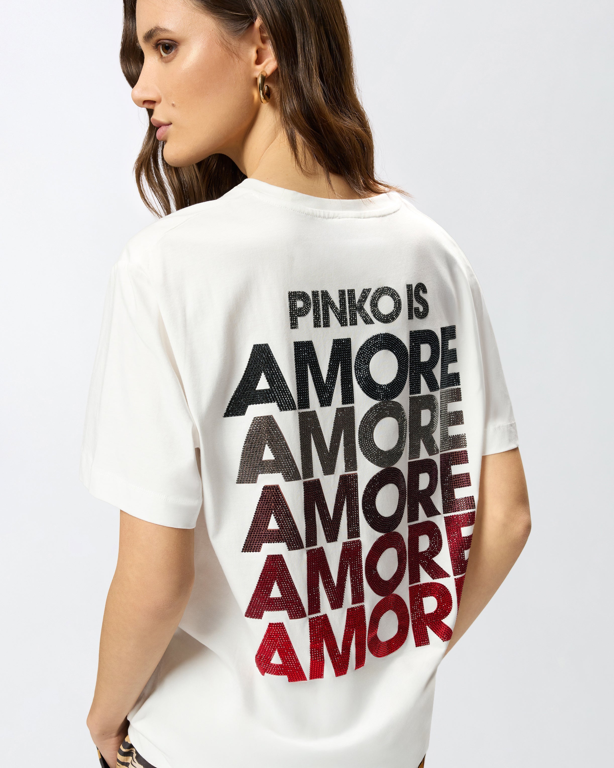 Дамска тениска Women’s cotton t-shirt PINKO
105526 A33I ZR2 White