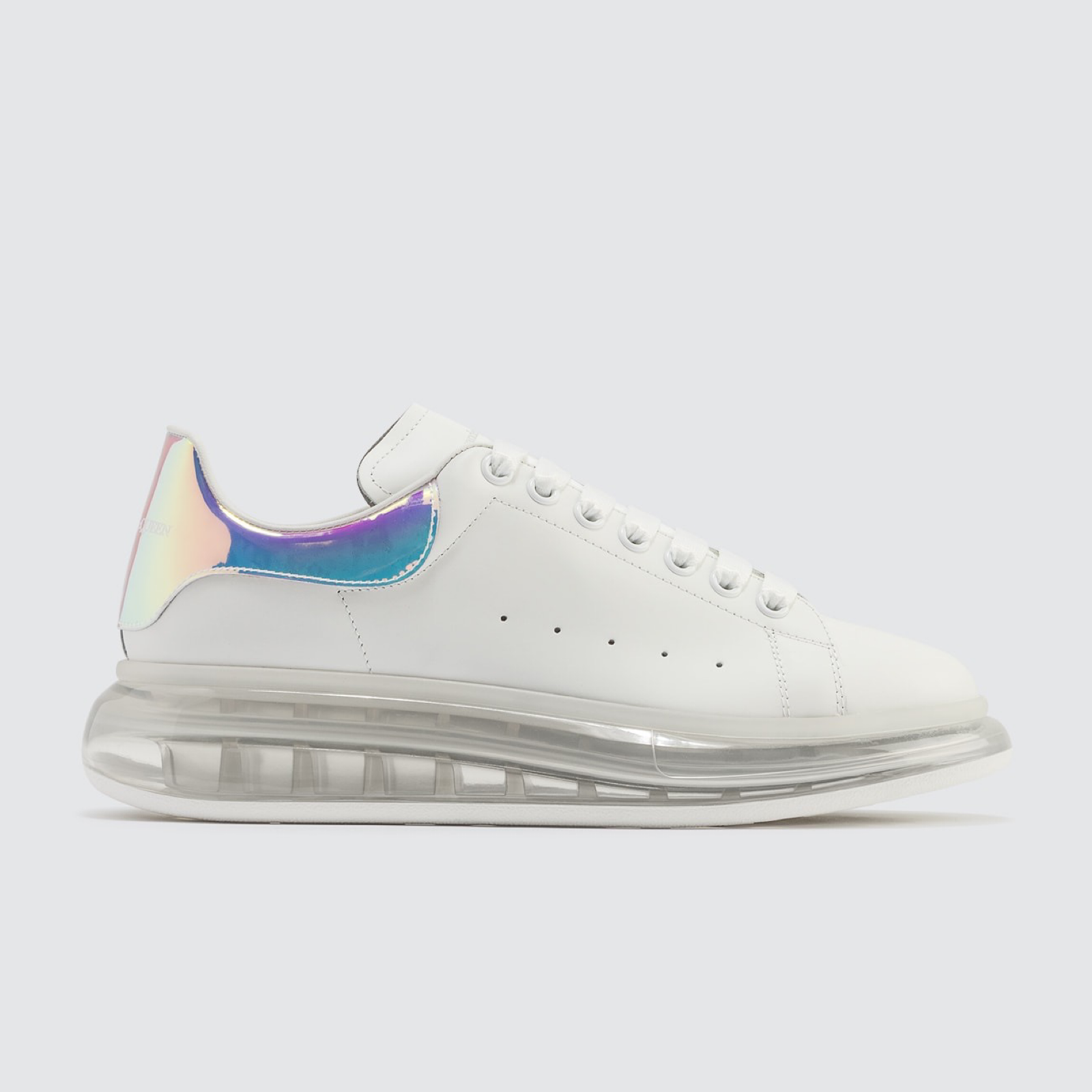 Alexander McQueen Oversized Clear-Sole Iridescent Women Sneakers