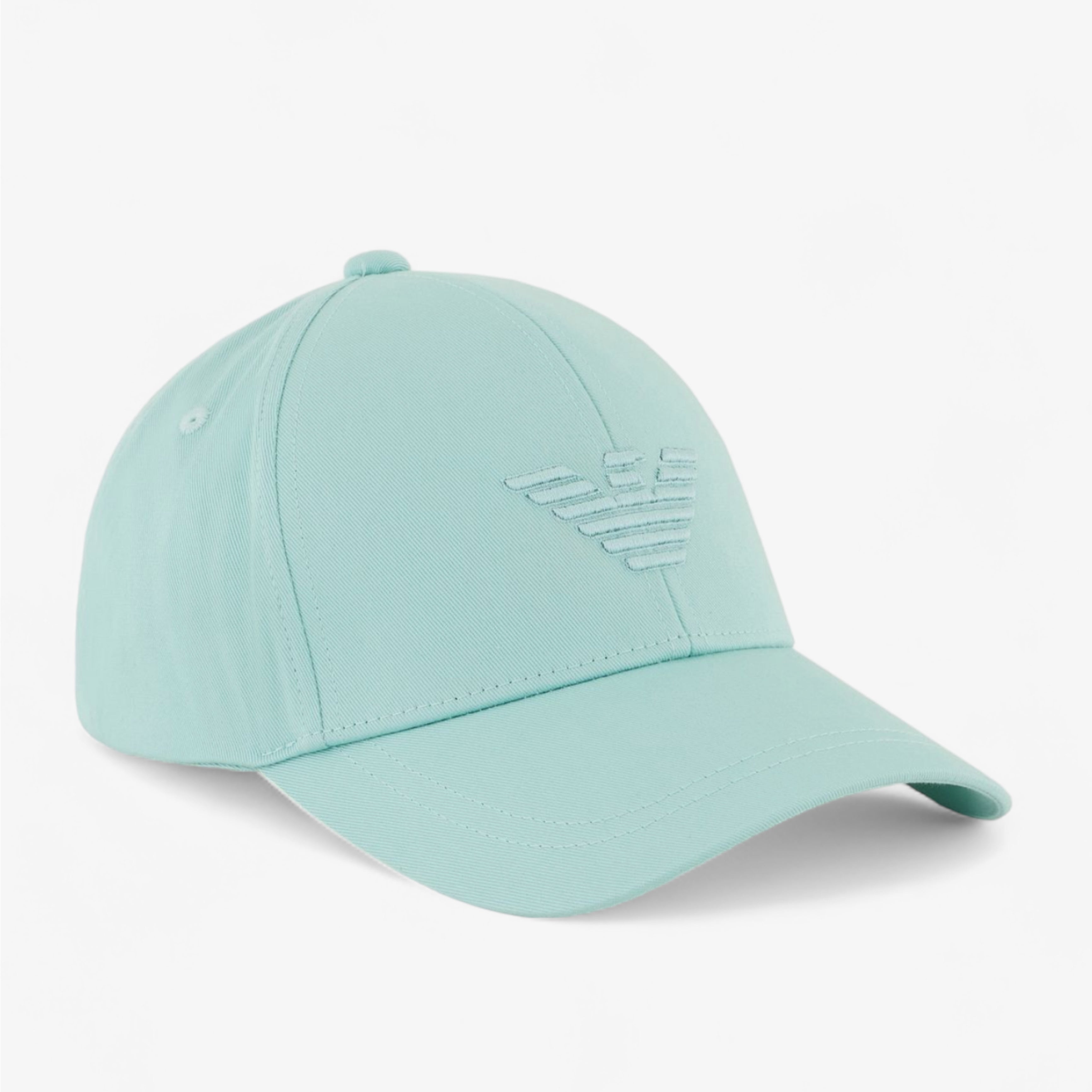 Шапка с козирка в ментово зелено Unisex cap Emporio Armani 230102 4R500 24031 Mint green front angled view