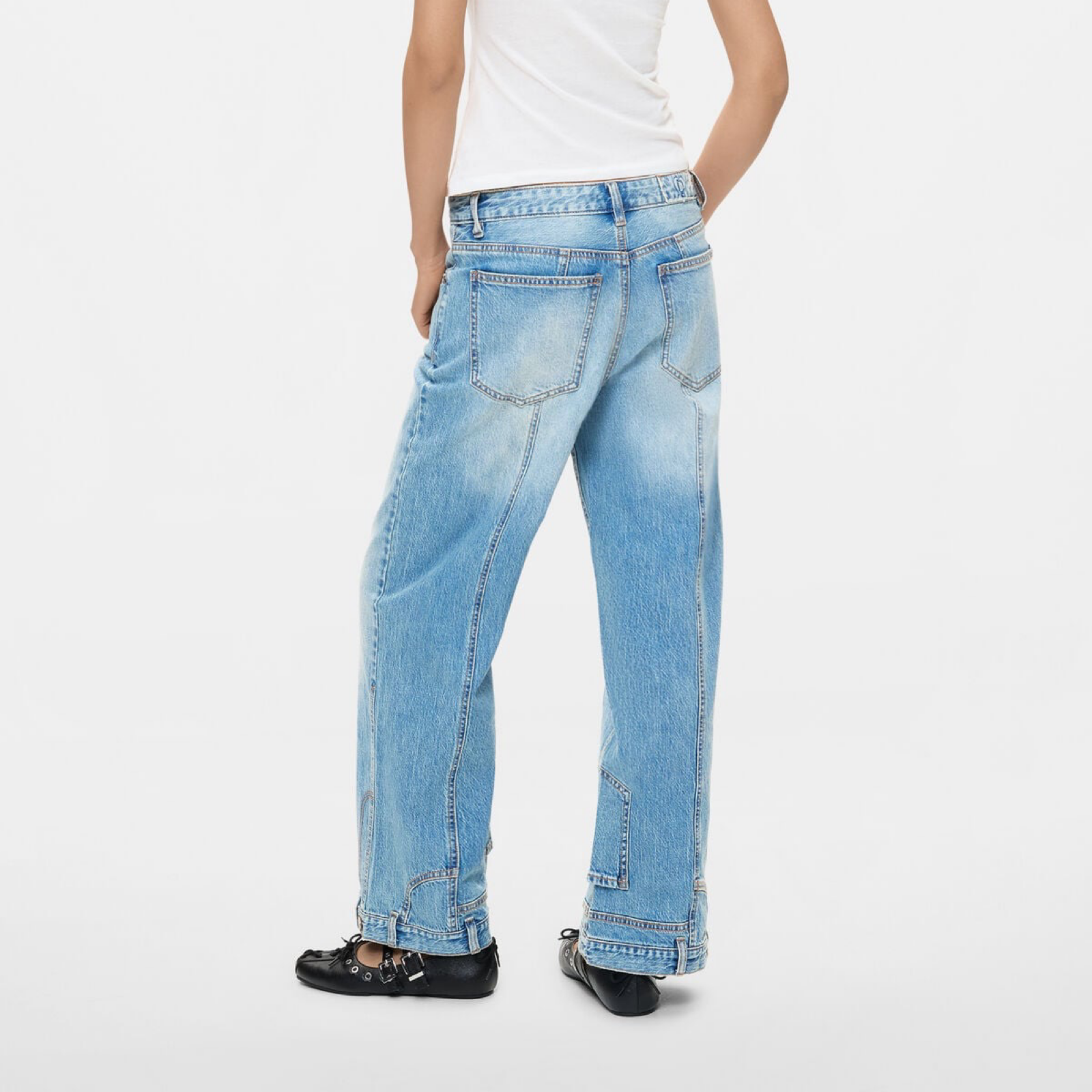 Дамски дънки Desigual Women Jeans 26SWDD41 5053 Back View