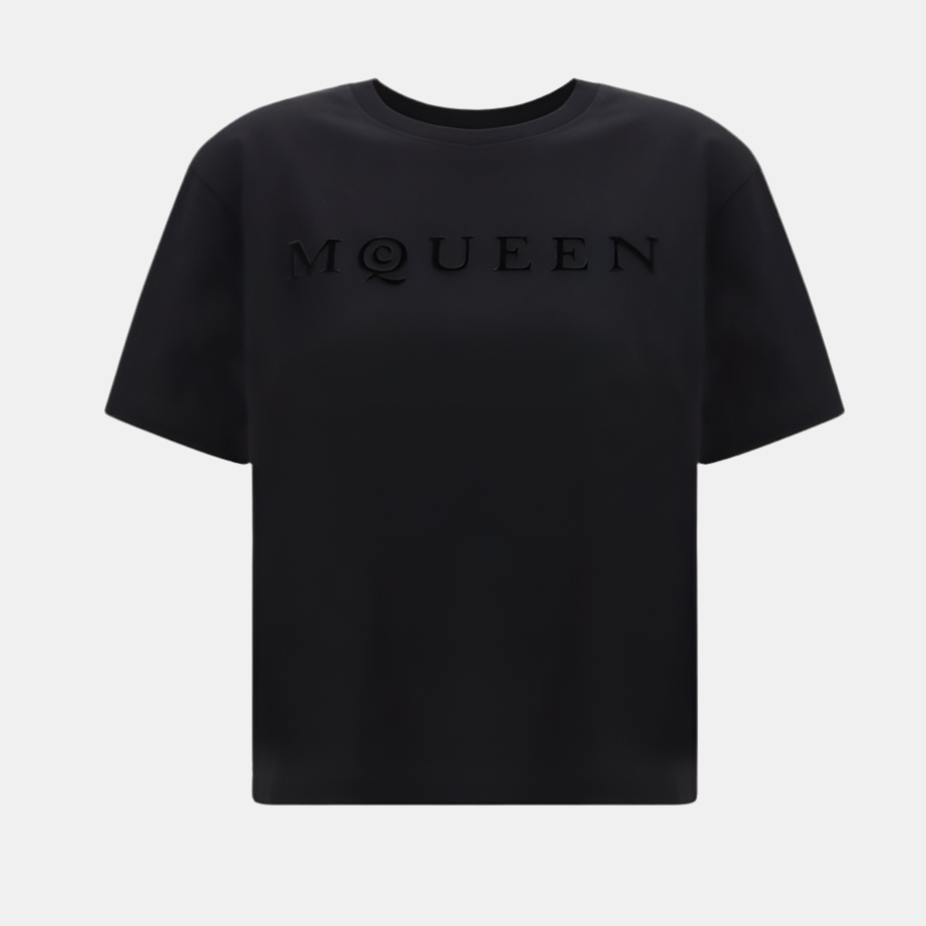 Alexander McQueen Black Cotton T-Shirt