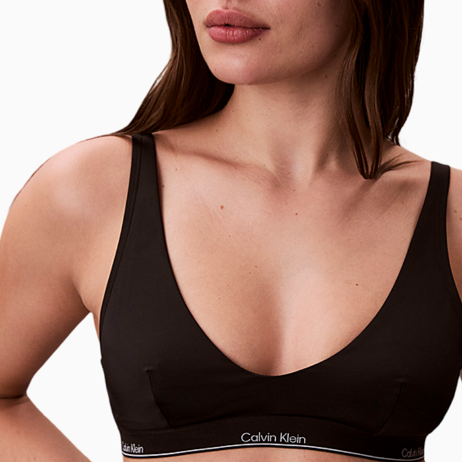 Дамски бански горно Calvin Klein Jeans Swimwear Bralette Top LV00Q61207 UB1 Close-Up