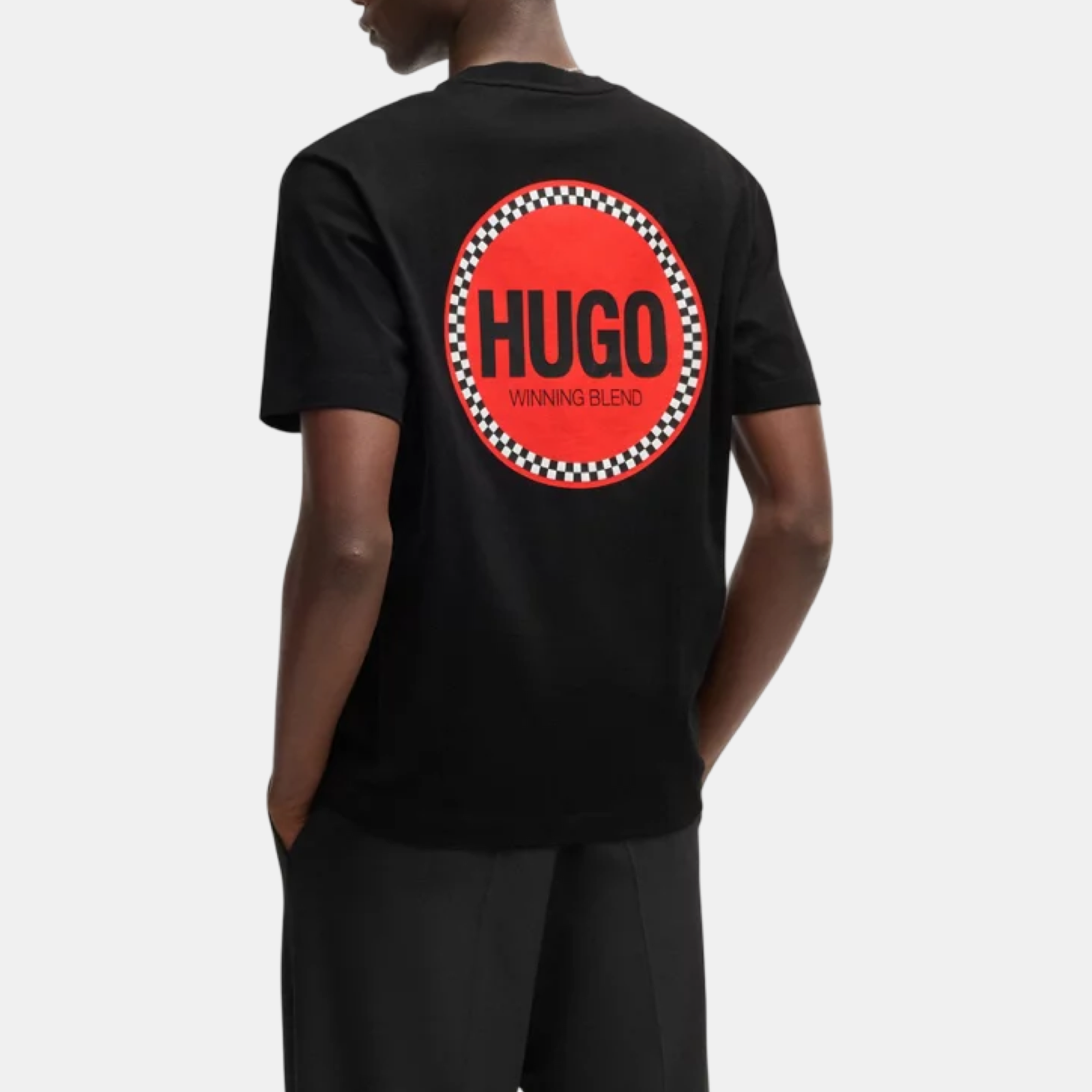 Мъжка черна тениска Hugo Derdcho 50530647 001 Back View