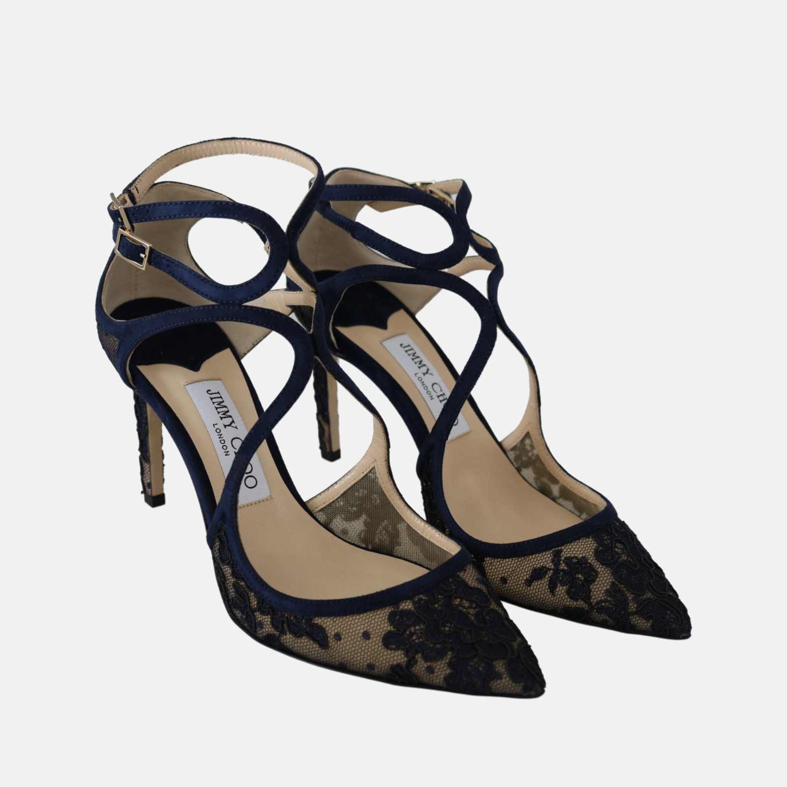 Токчета Jimmy Choo Navy Lancer Leather Pumps Elegance Unleashed
