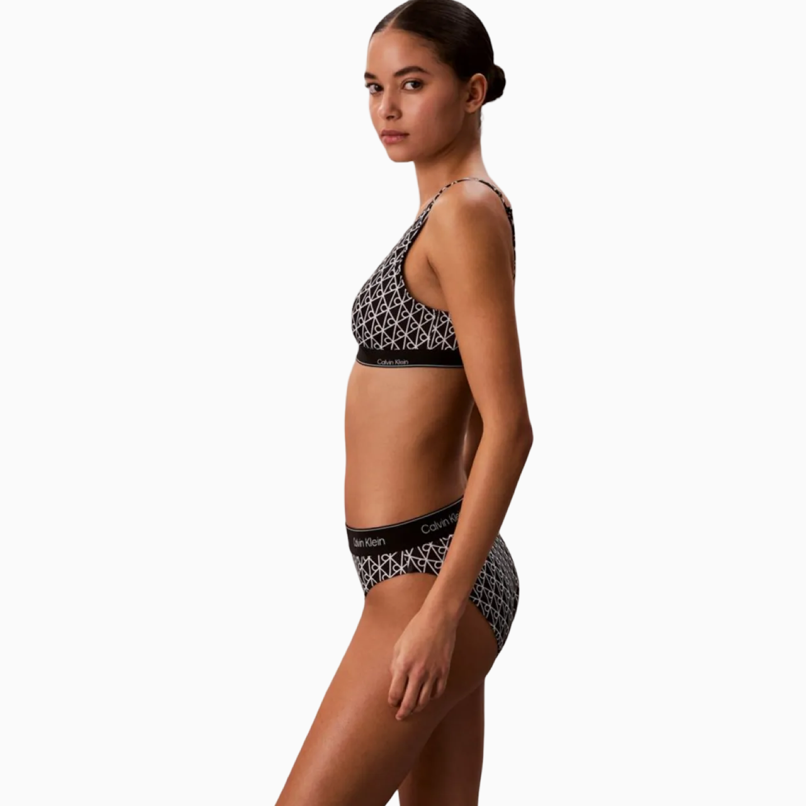 Дамски бански долно Calvin Klein Women Swimwear Bottom LV00Q61132 32N Side View