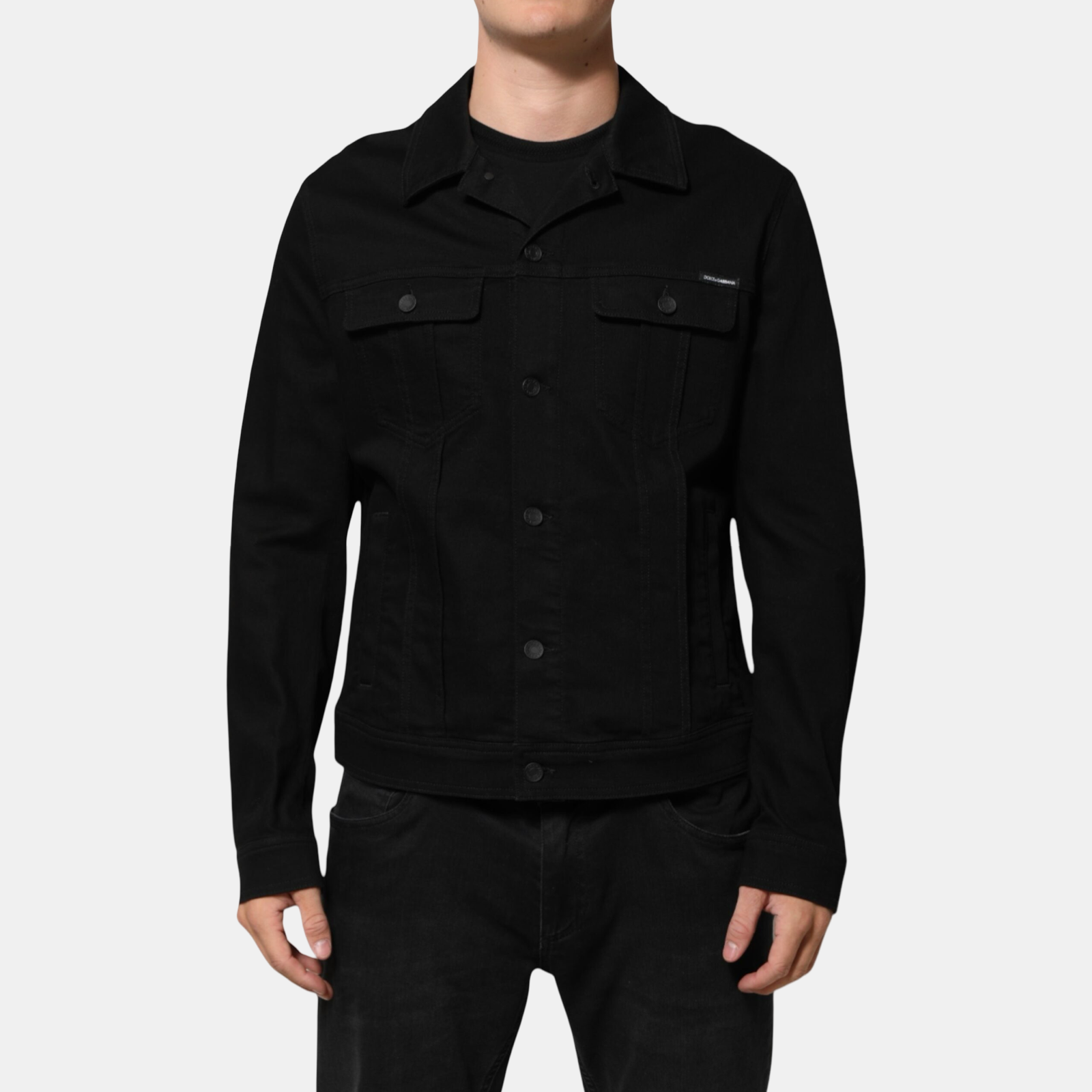 Dolce & Gabbana Men Denim Jacket G9JC2D G8BQ8 S9001 Front View