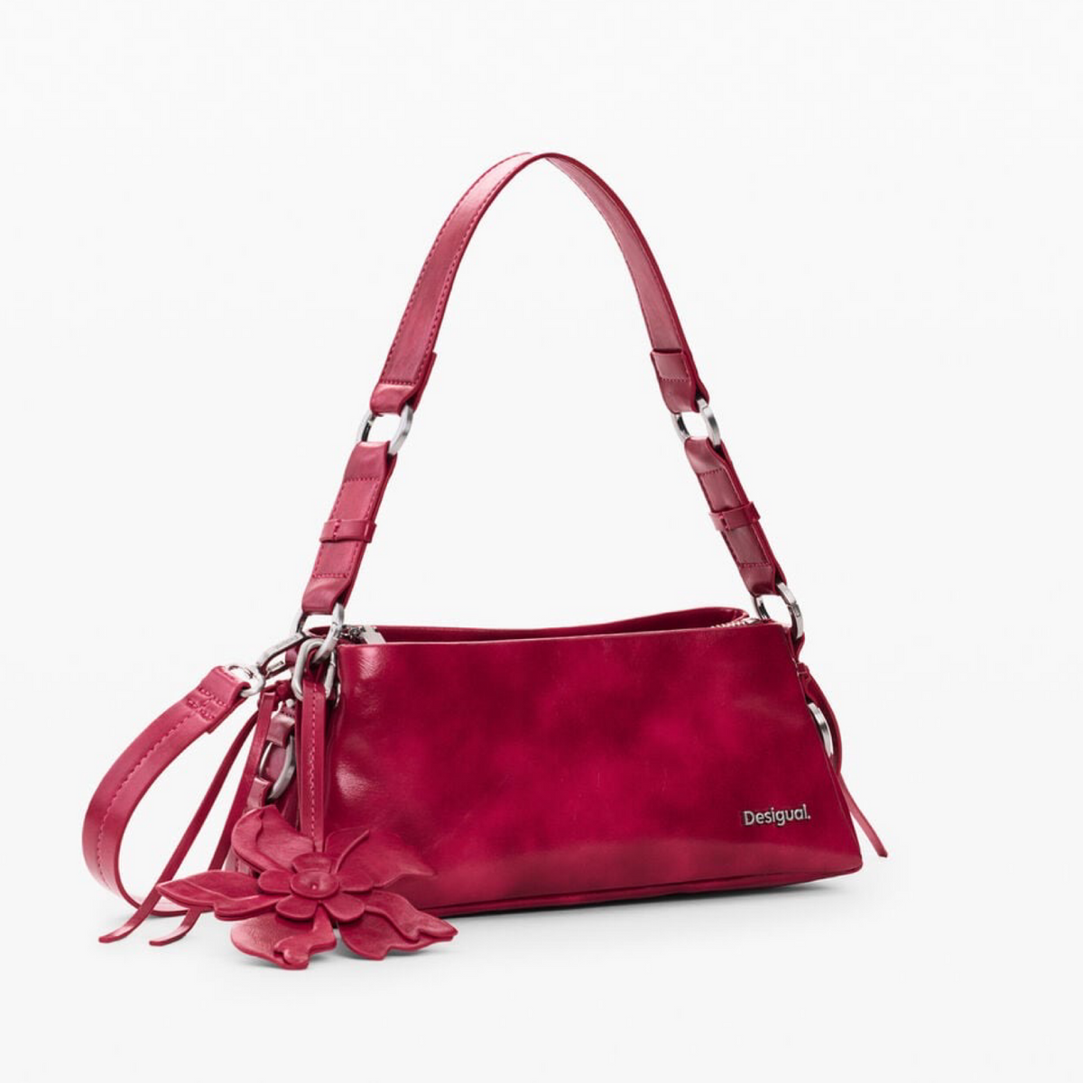 Дамска червена чанта Desigual Women Crossbody Bag 26WAXP65 3026 Side View