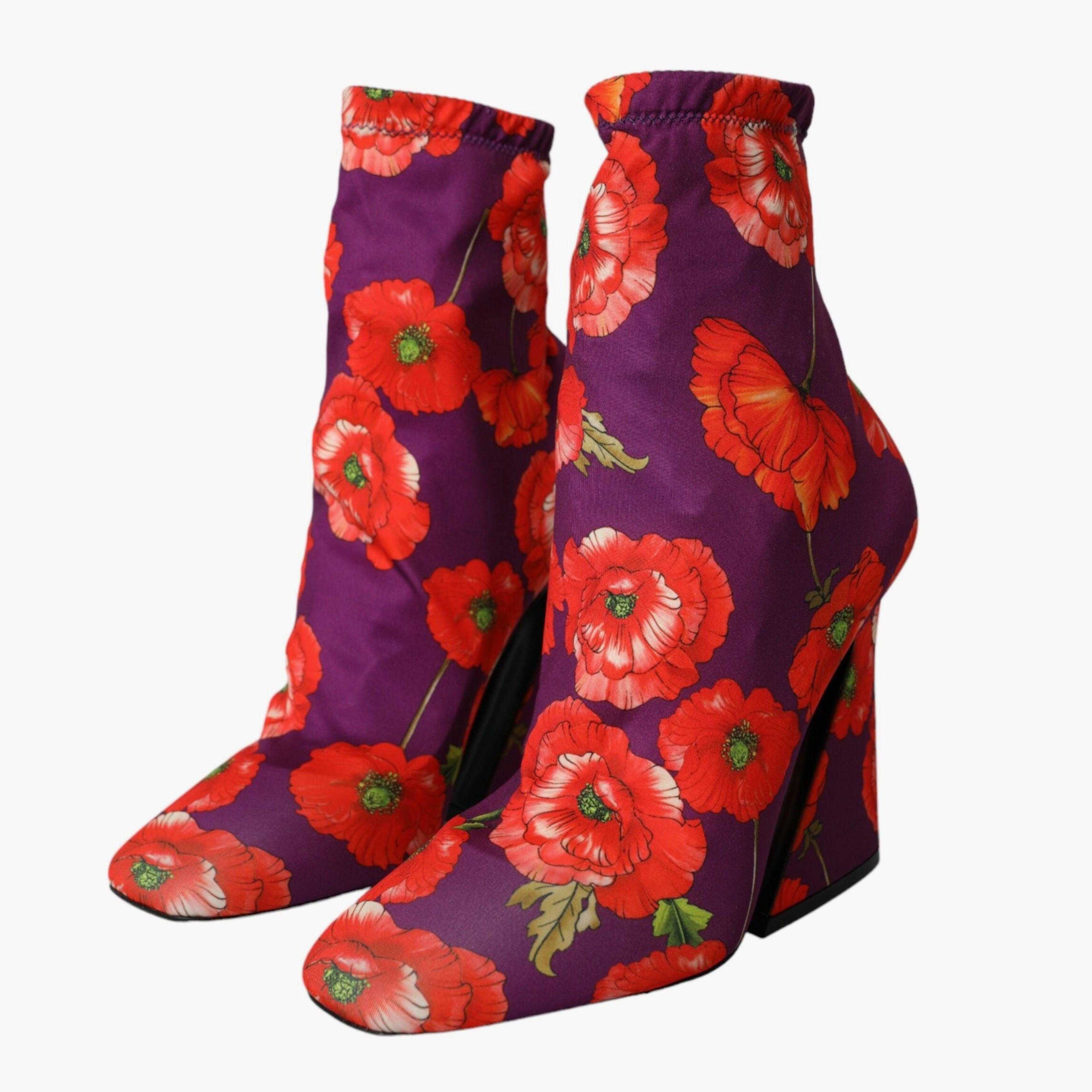 Dolce & Gabbana дамски боти с флорални мотиви