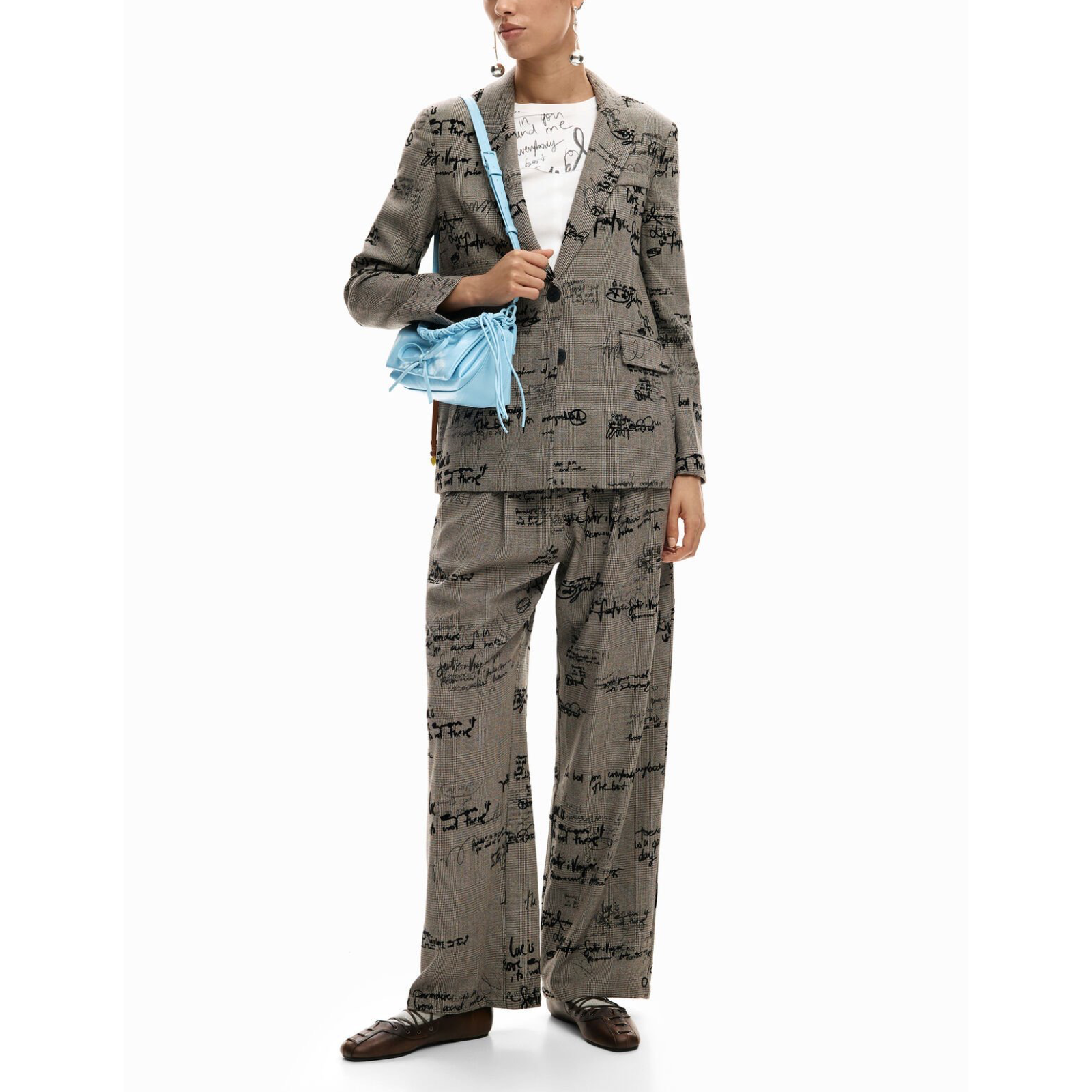 Дамски панталон Desigual Women Trousers 26SWPW39 2007 Front View