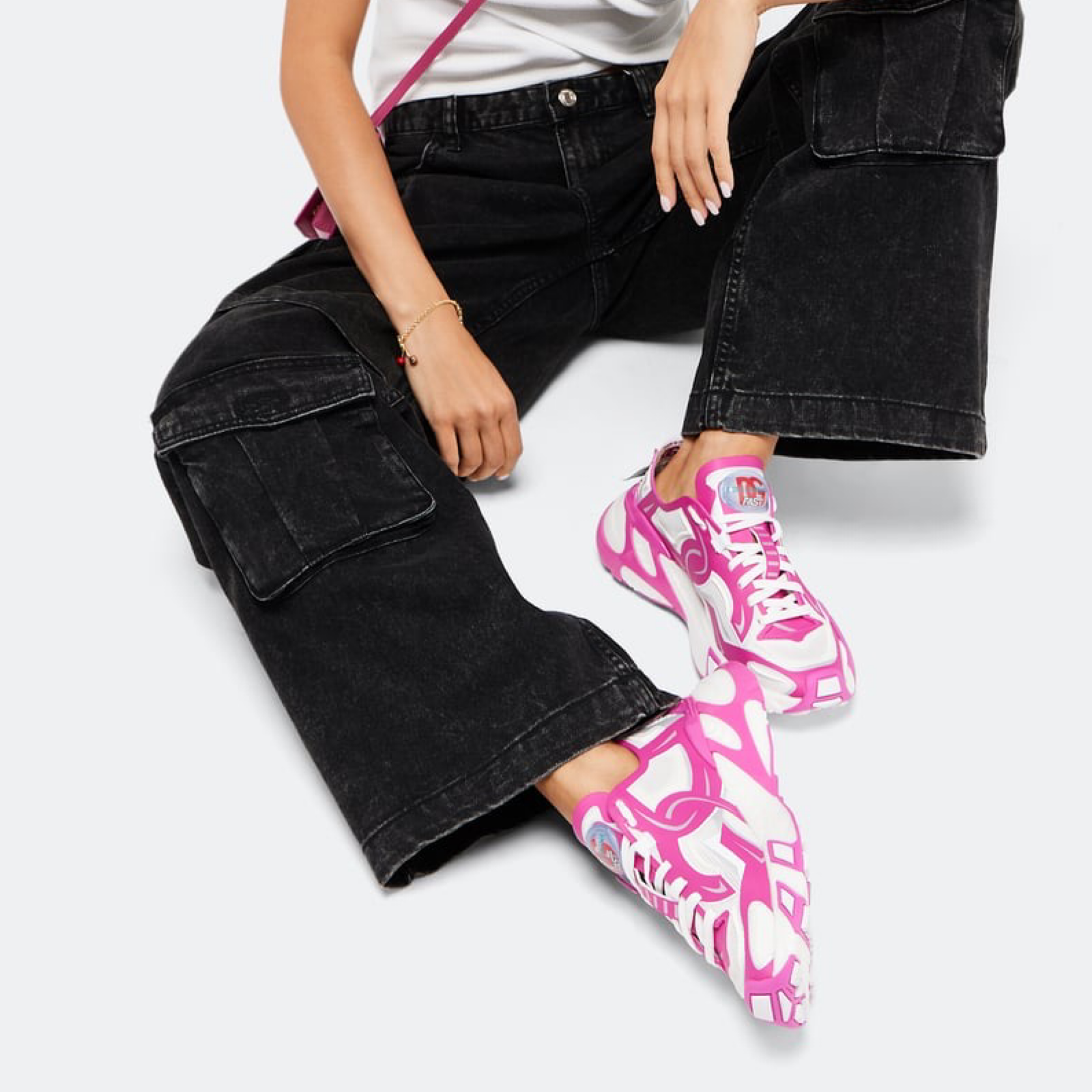 Dolce & Gabbana Fast Panelled Women Sneakers Model View