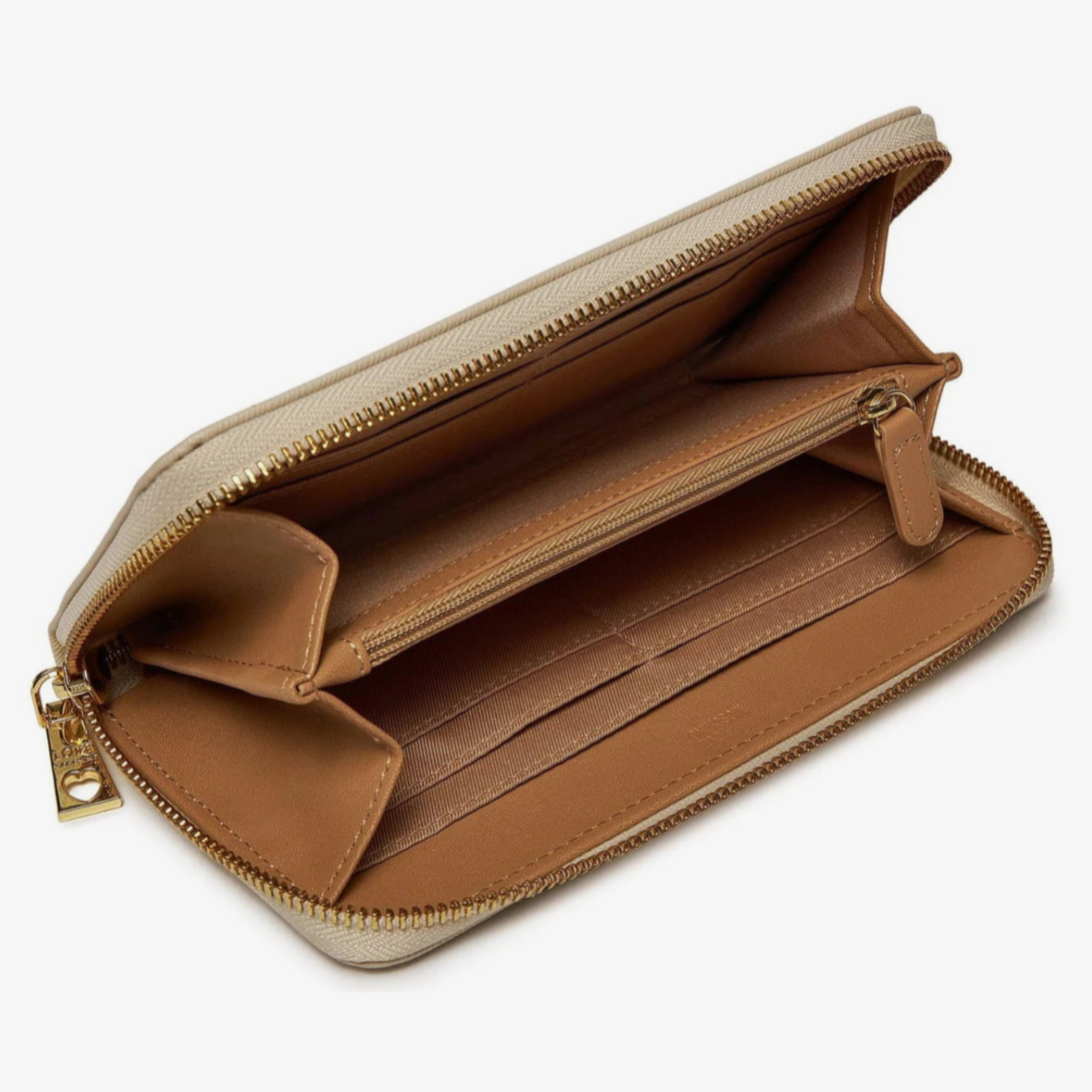 Дамско клъч портмоне Women’s clutch wallet Love Moschino JC5730PP0LKL0110 Beige Open view