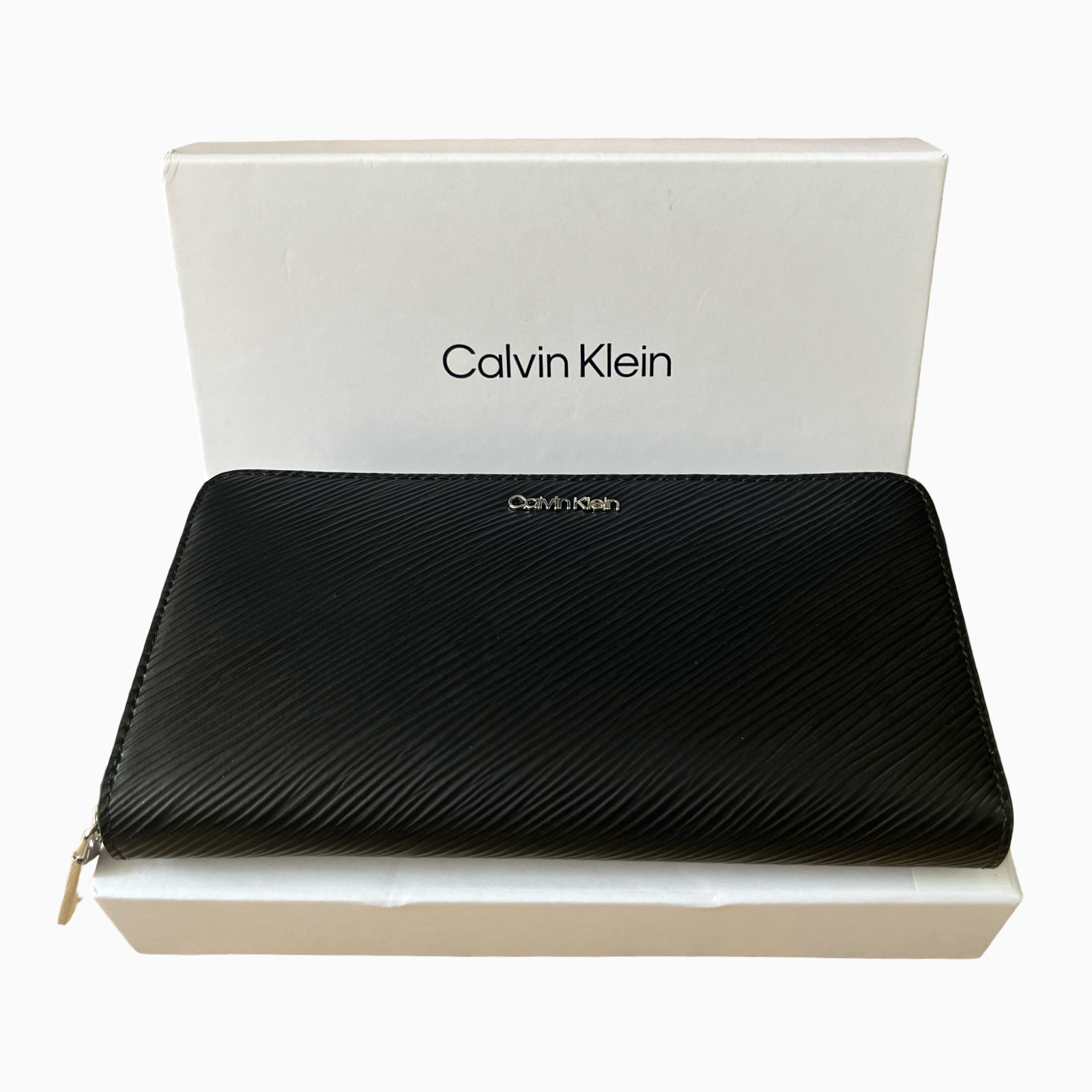 Клъч портфейл Unisex clutch wallet Calvin Klein K60K610266 Black front view