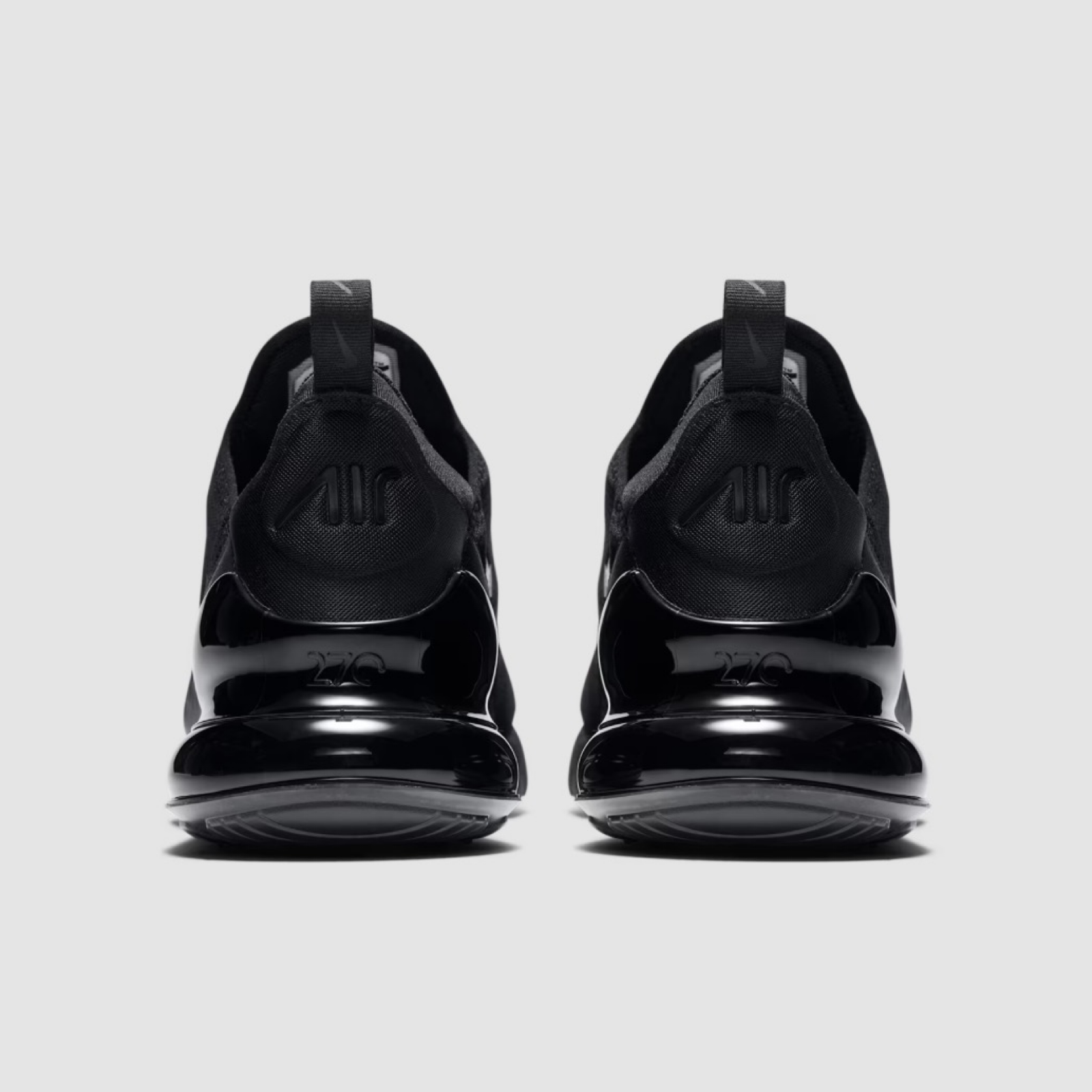 Мъжки маратонки Nike Air Max 270 Triple Black Men Sneakers AH8050-005 Heel View