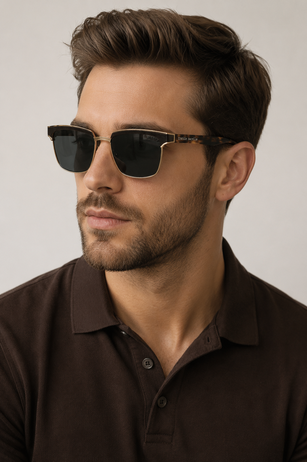 Мъжки слънчеви очила Frankie Morello Men Sunglasses Model View