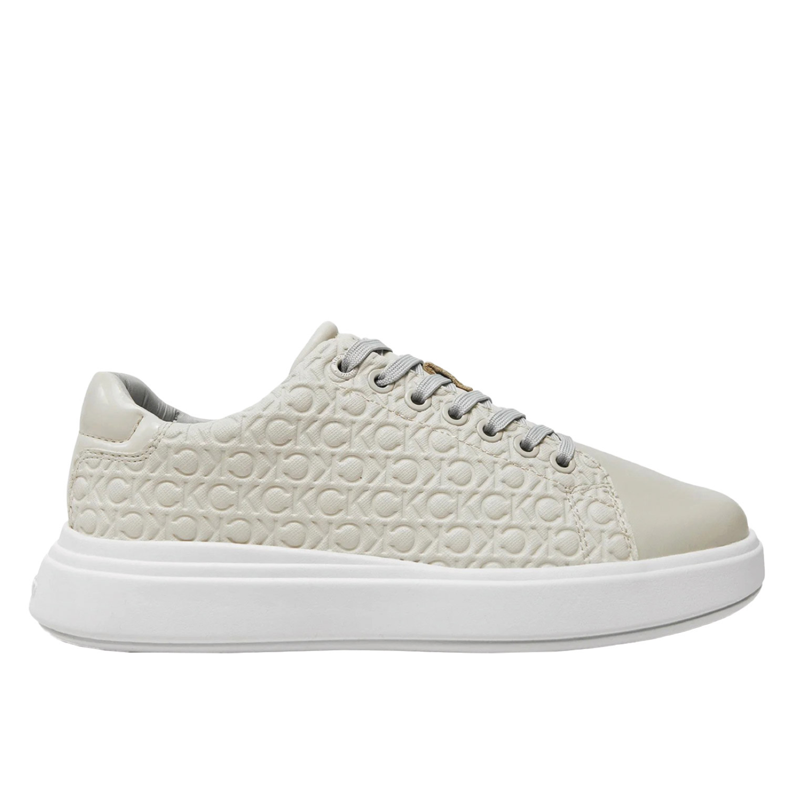 Дамски кецове Calvin Klein Cupsole Lace Up Saff Mono HW0HW02103 Lateral View
