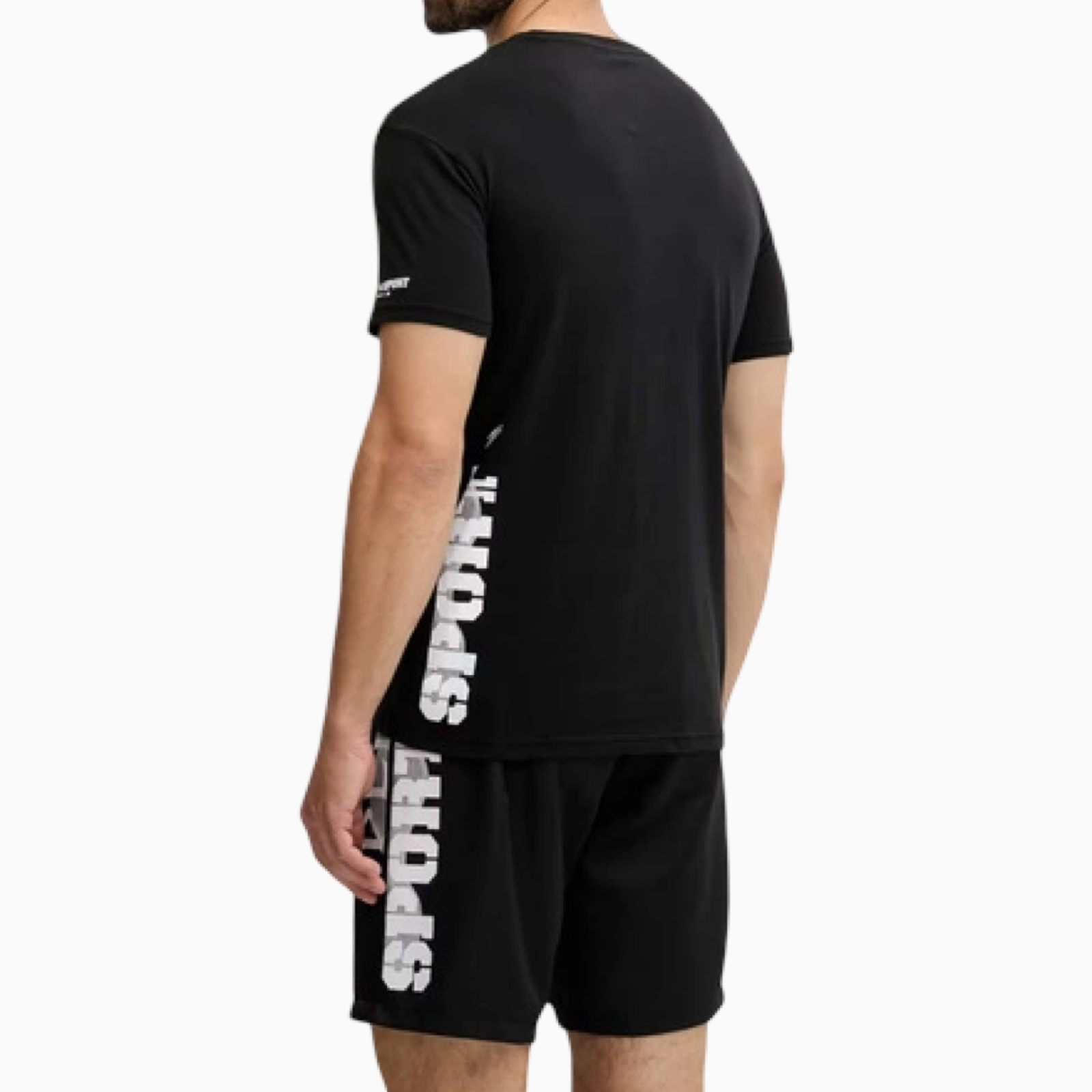 Мъжка черна тениска Plein Sport PS25MTS01 02 Back View