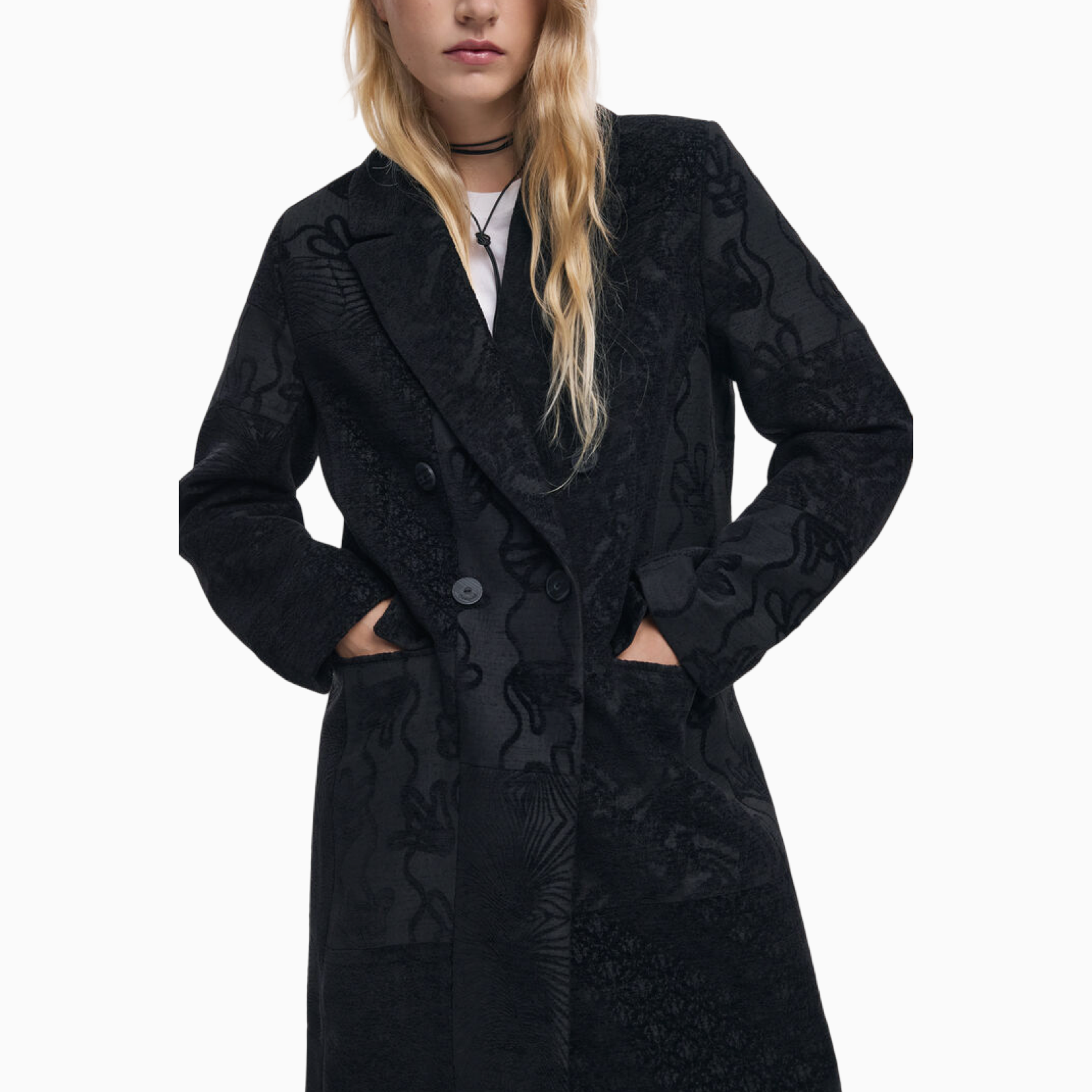 Дамско палто Desigual Women Coat 25WWEW16 Close-Up
