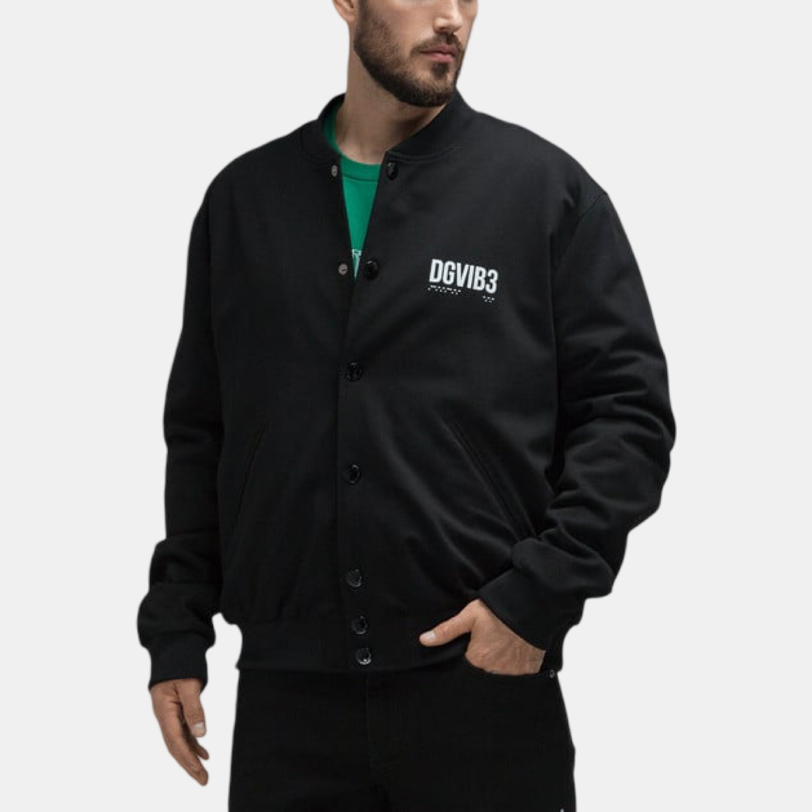 Мъжко черно яке Dolce & Gabbana Men Bomber Jacket