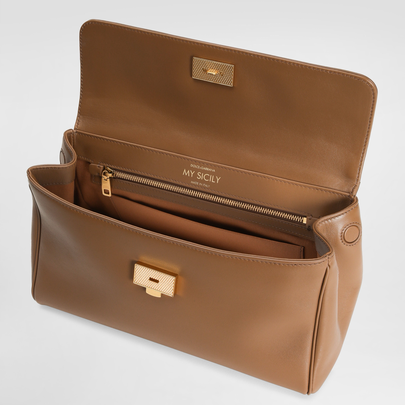 Dolce & Gabbana My Sicily Handbag BB7782 B73121 8Z093 Inside View