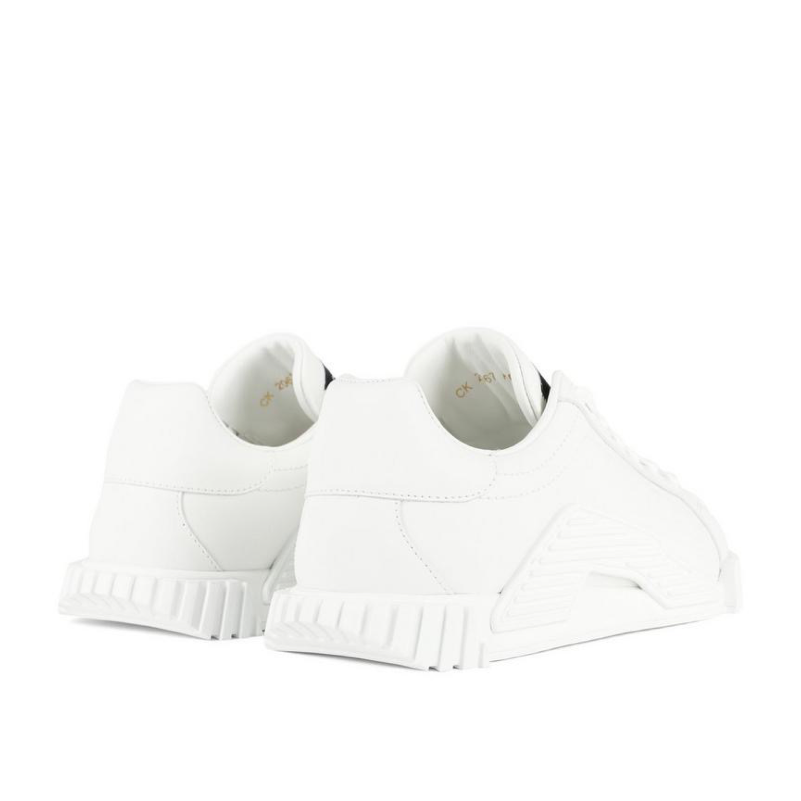 Мъжки кожени бели маратонки Dolce & Gabbana NS1 Men Sneakers CS2067 A1065