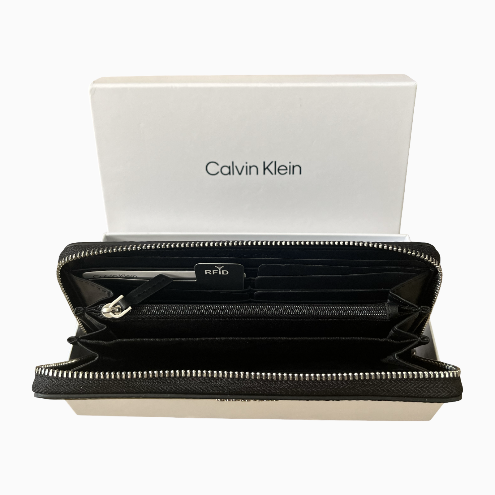 Клъч портфейл Unisex clutch wallet Calvin Klein K60K610266 Black inside view