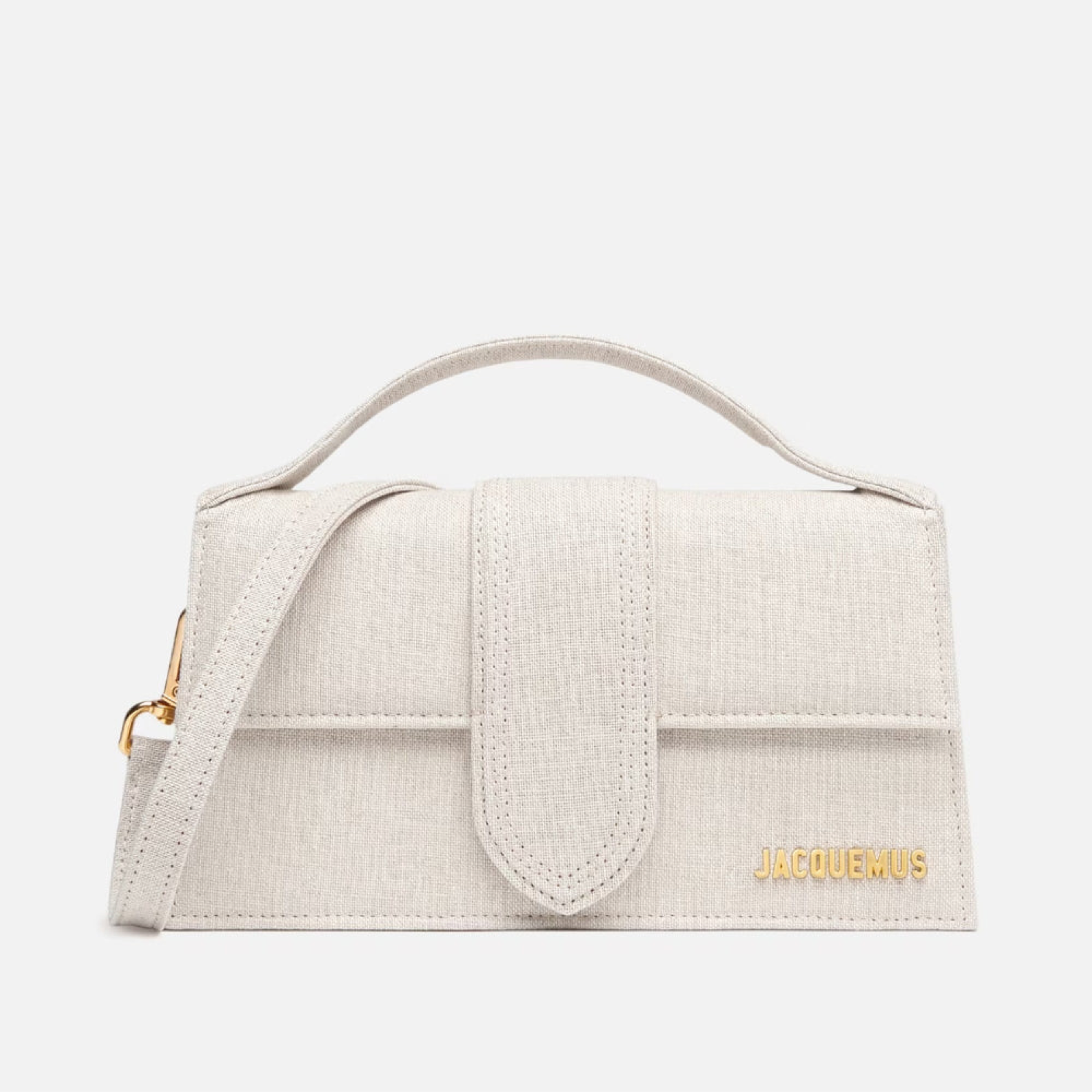 Jacquemus Le Grand Bambino Light Grey Bag 213BA007-3071-140 Front View