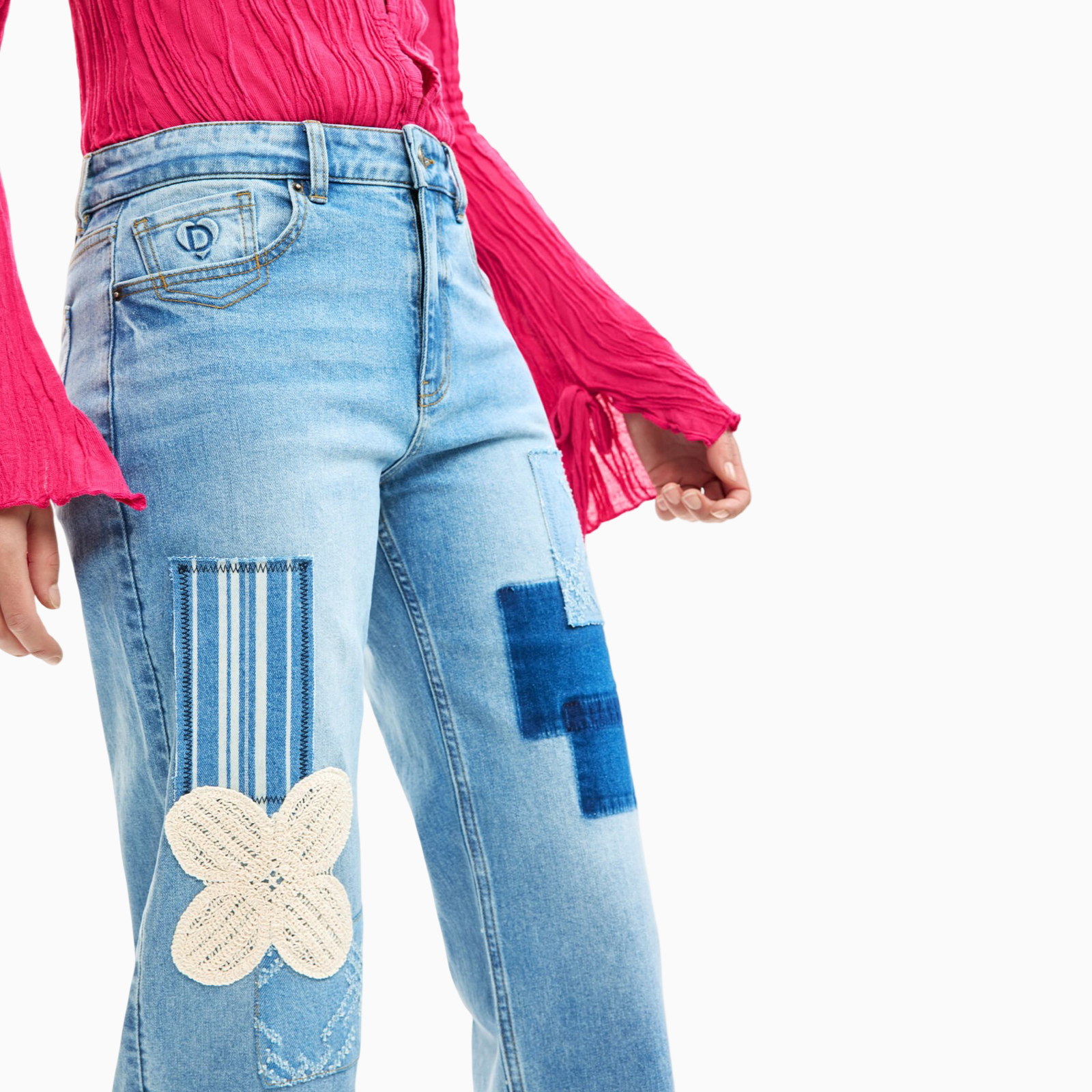 Дамски дънки Desigual Women Jeans 26SWDD24 5053 Close-Up